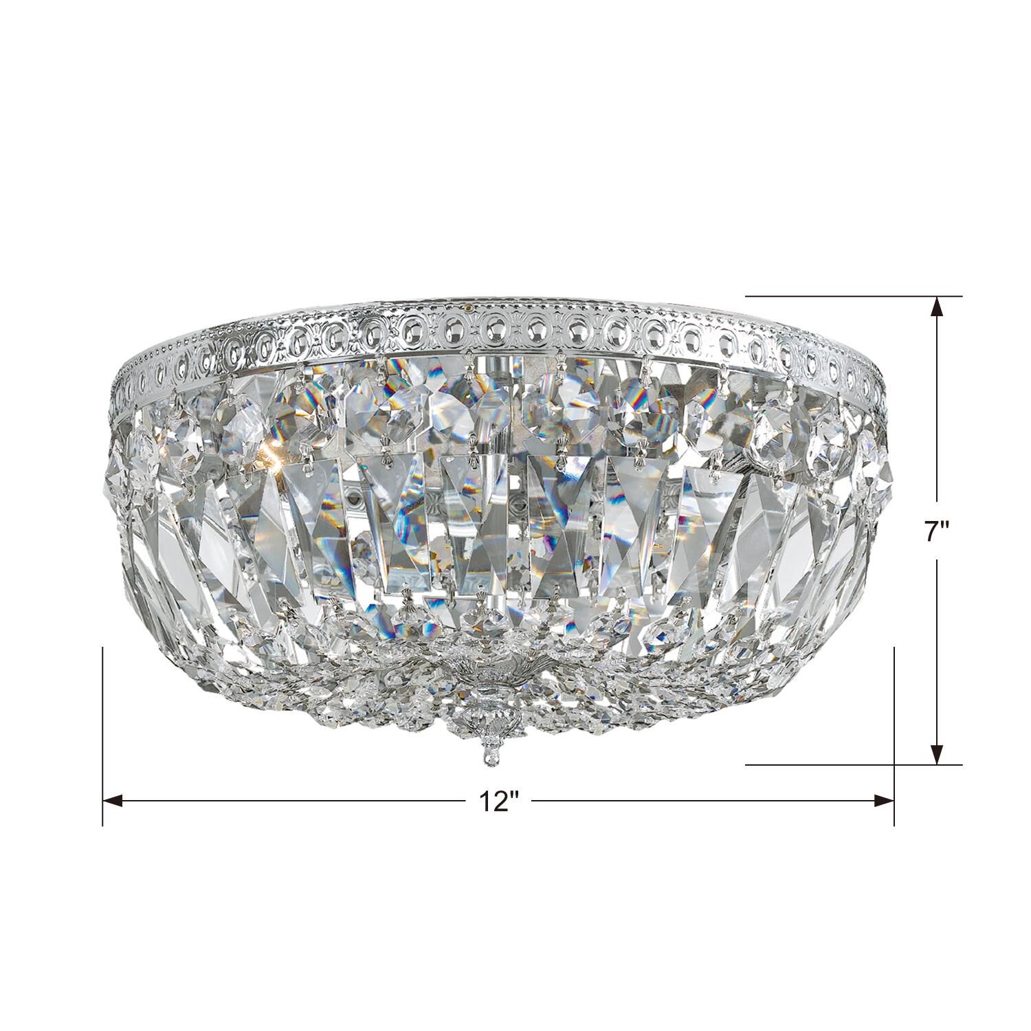 Shown in Polished Chrome finish and Clear Swarovski Strass crystal