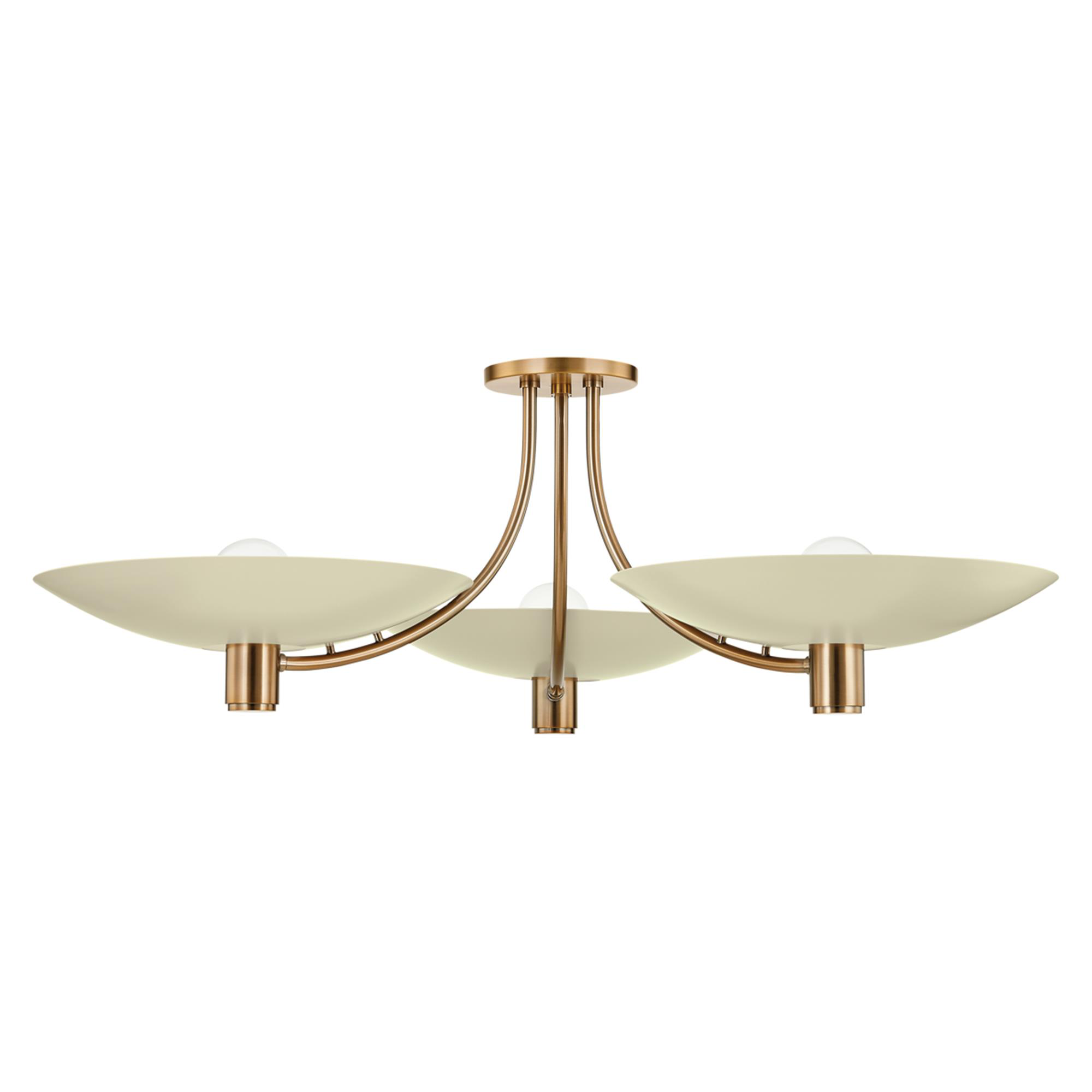 Wolfe 40 Inch 6 Light Semi Flush Mount,