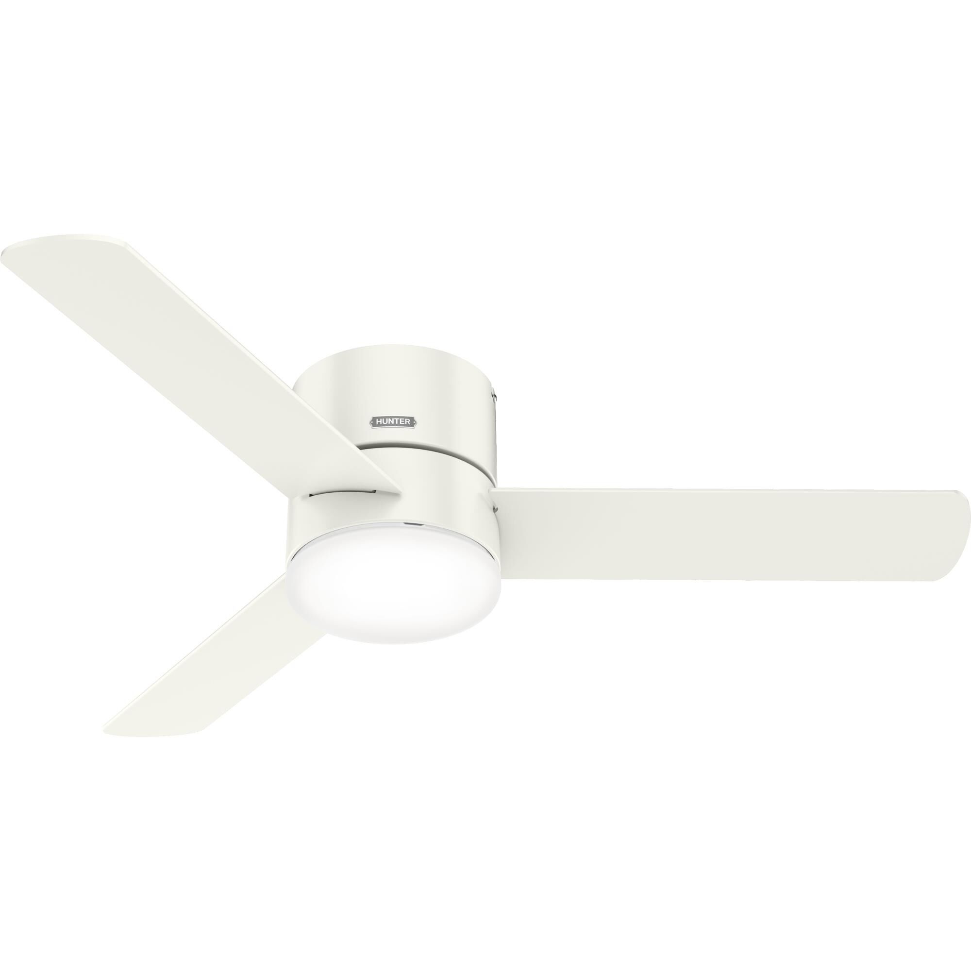 Minimus 52 Inch Flush Mount Fan with Light Kit by Hunter Fan