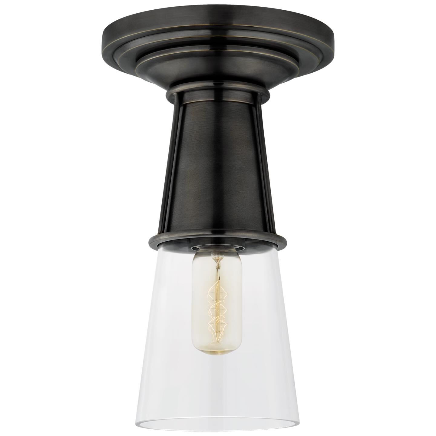 Thomas O'Brien Robinson 7 Inch 1 Light Flush Mount by Visual Comfort Signature Collection - Clearance
