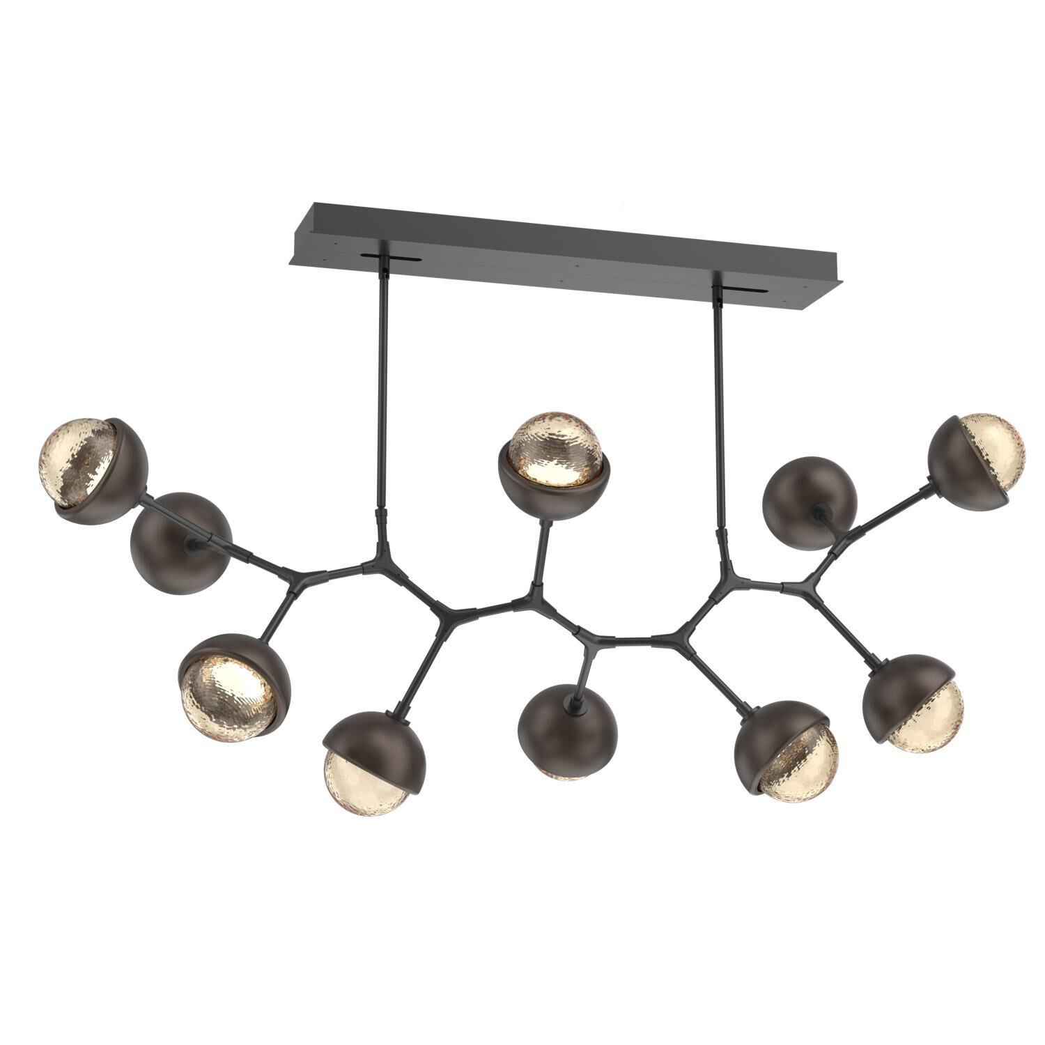Levi Wilson Cabochon 56 Inch Linear Suspension Light by Hammerton Studio