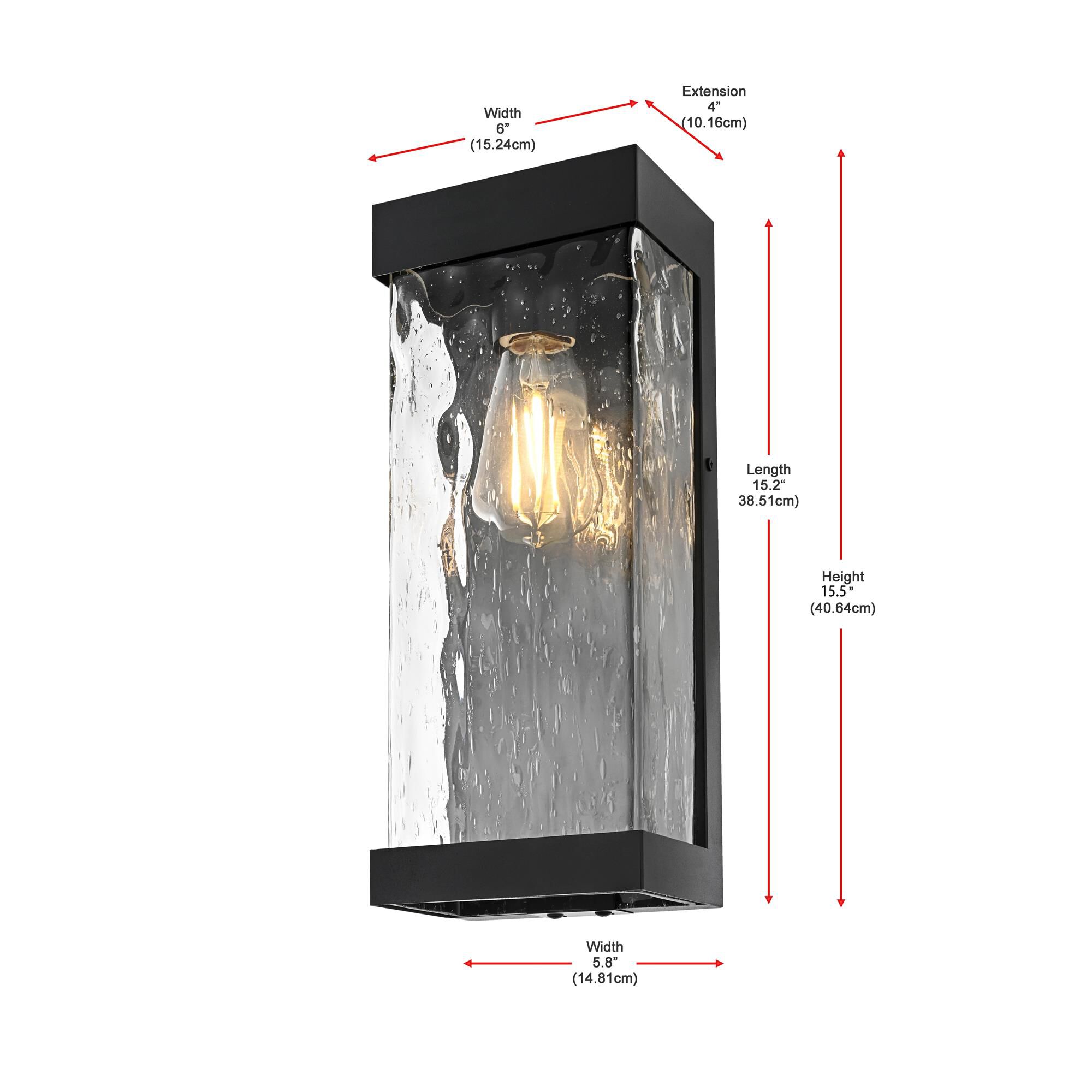 Thompson 6 Inch Outdoor Wall Light by Elegant Lighting