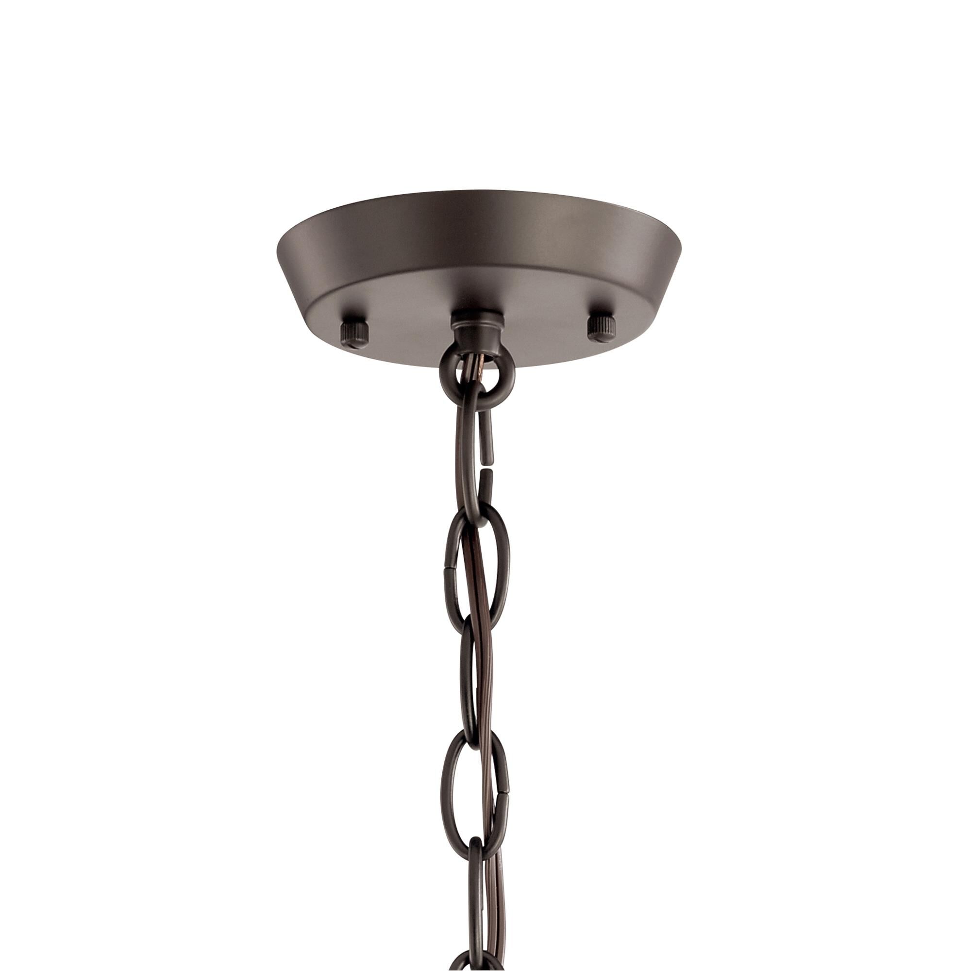 Shown in Olde Bronze finish and Satin Etched glass