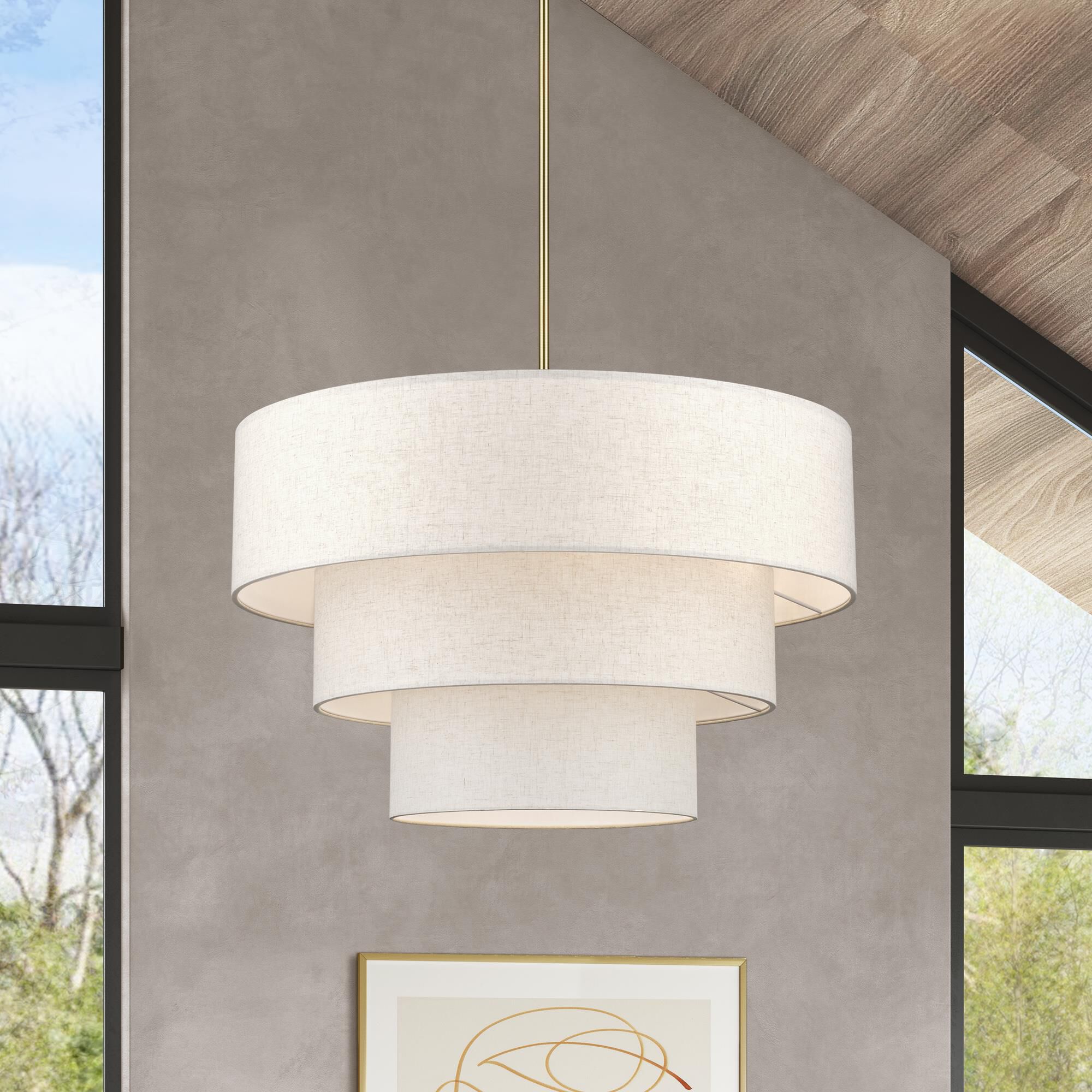 Manorwood 32 Inch Large Pendant by Livex Lighting
