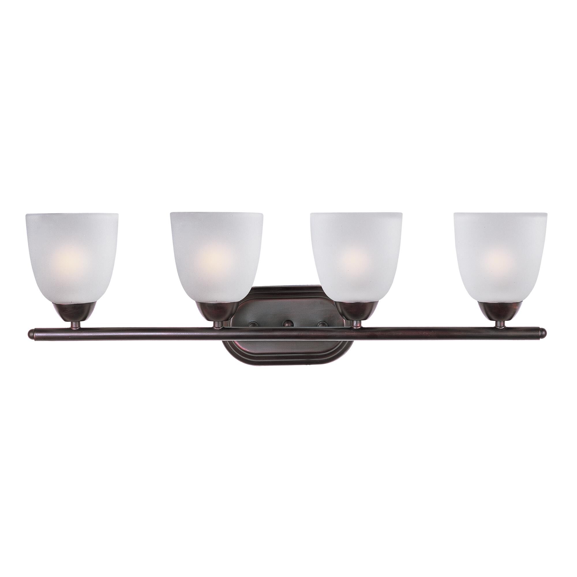 Shown in Oil Rubbed Bronze finish and Frosted glass