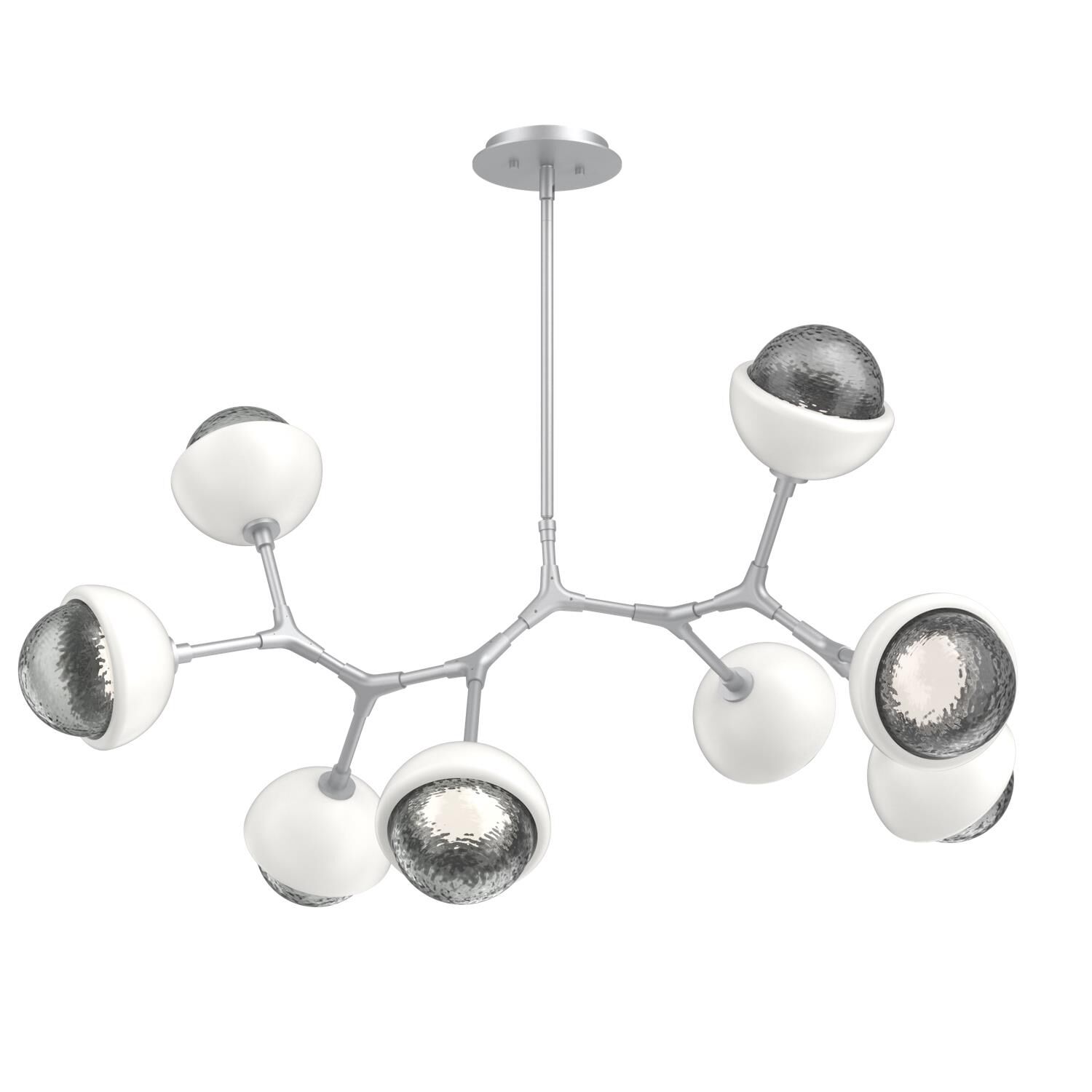 Shown in Classic Silver finish and Smoke glass and Salt White accent