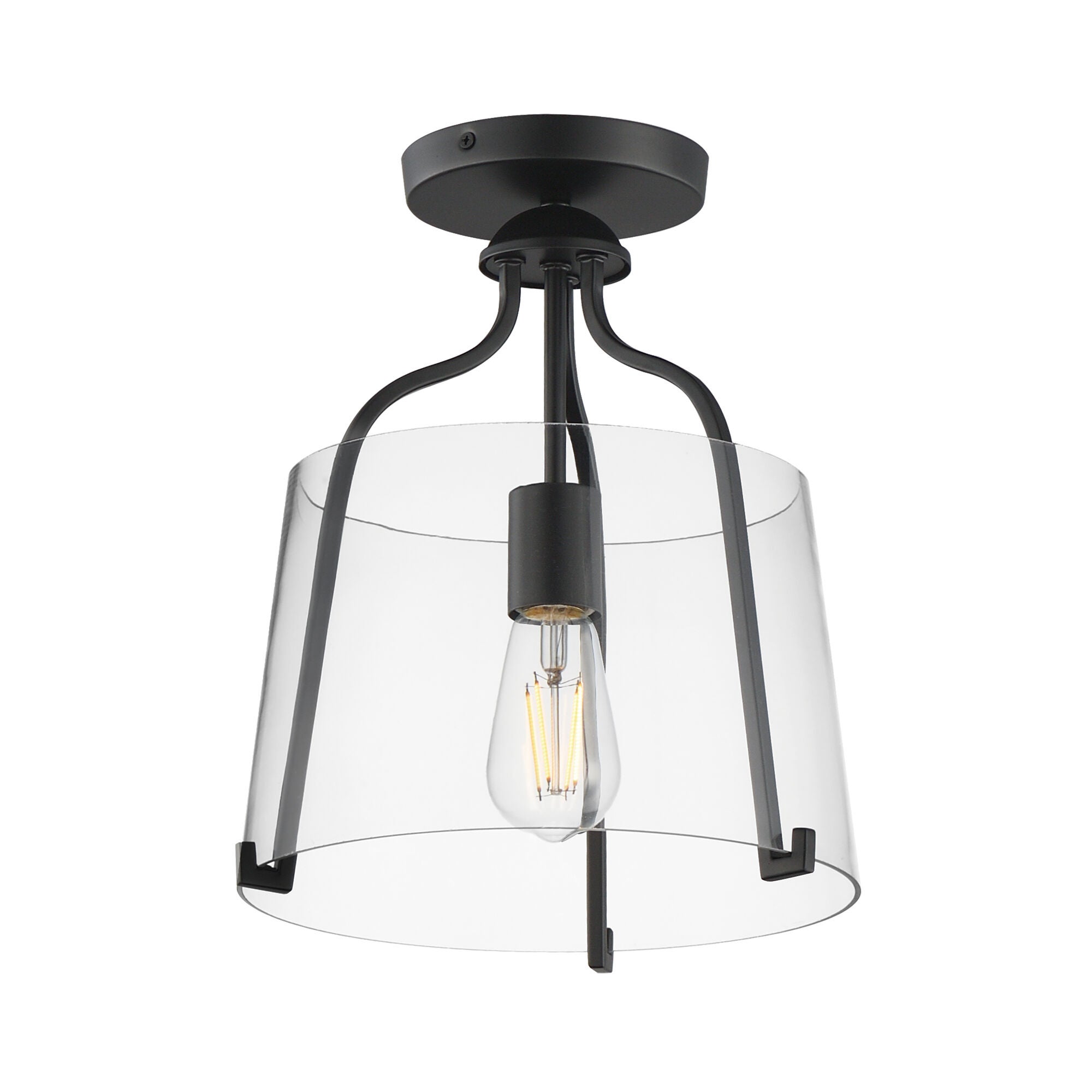 Bellmore 11 Inch Semi Flush Mount,