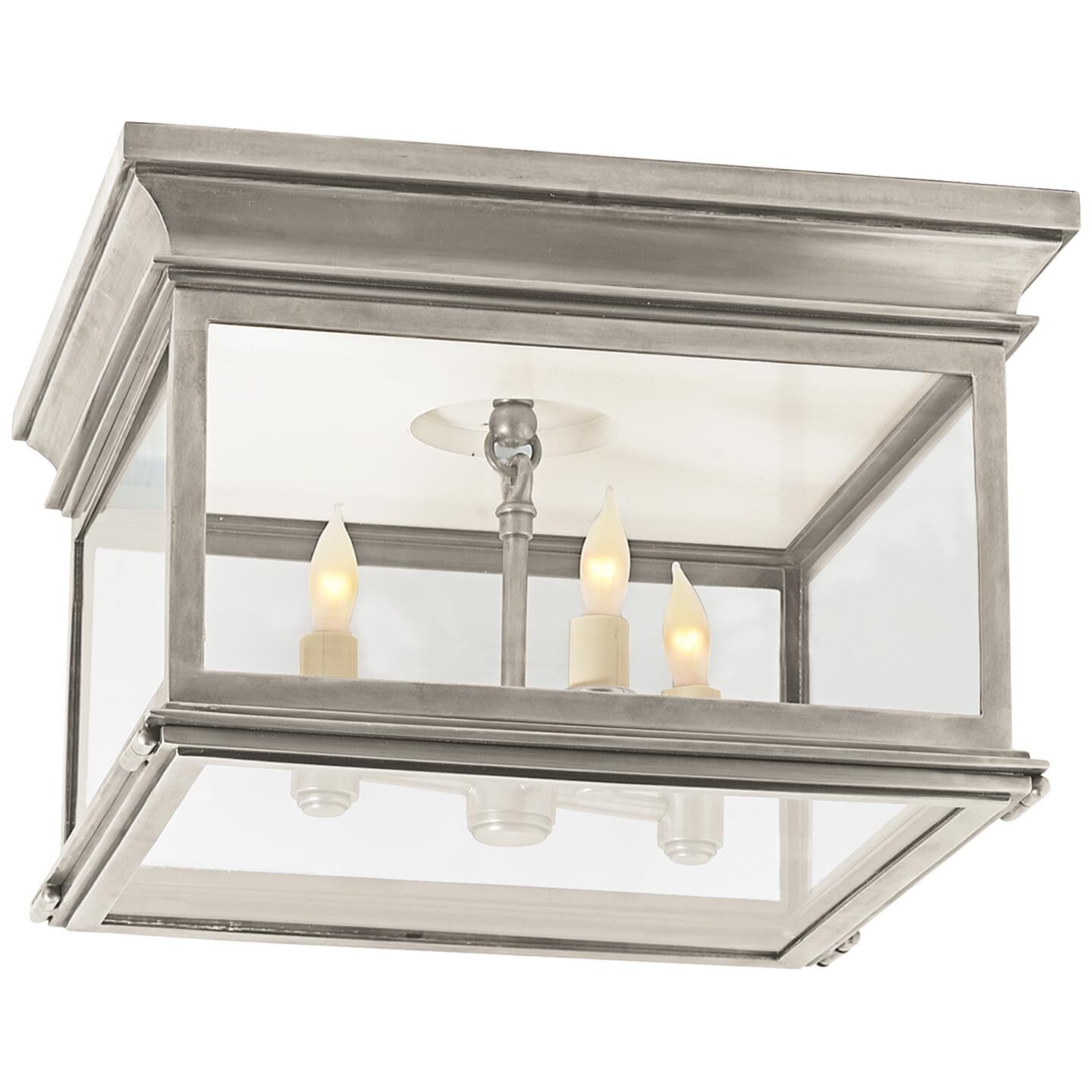 Chapman & Myers Club 13 Inch 3 Light Flush Mount by Visual Comfort Signature Collection