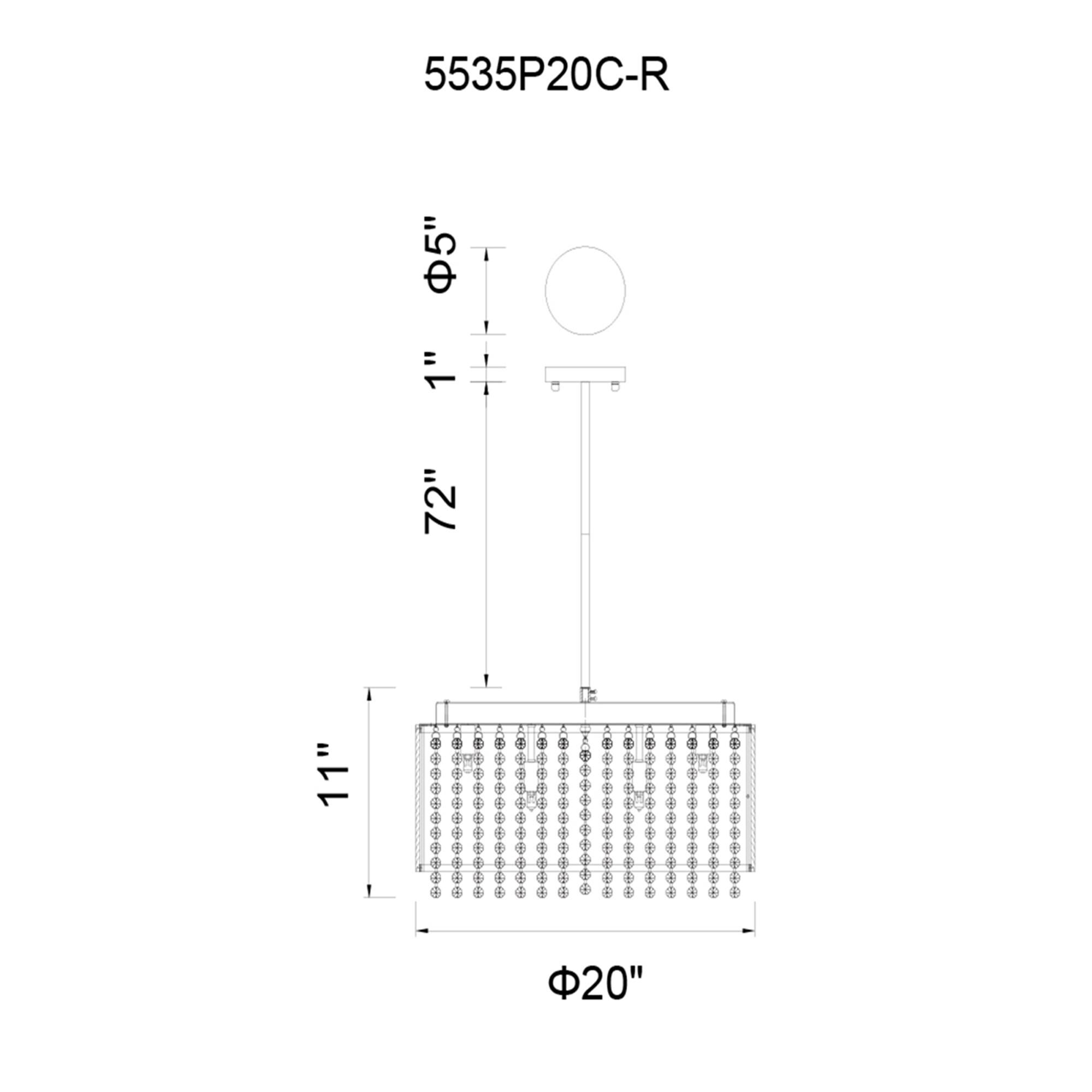 Claire 20 Inch 12 Light Mini Chandelier by CWI Lighting