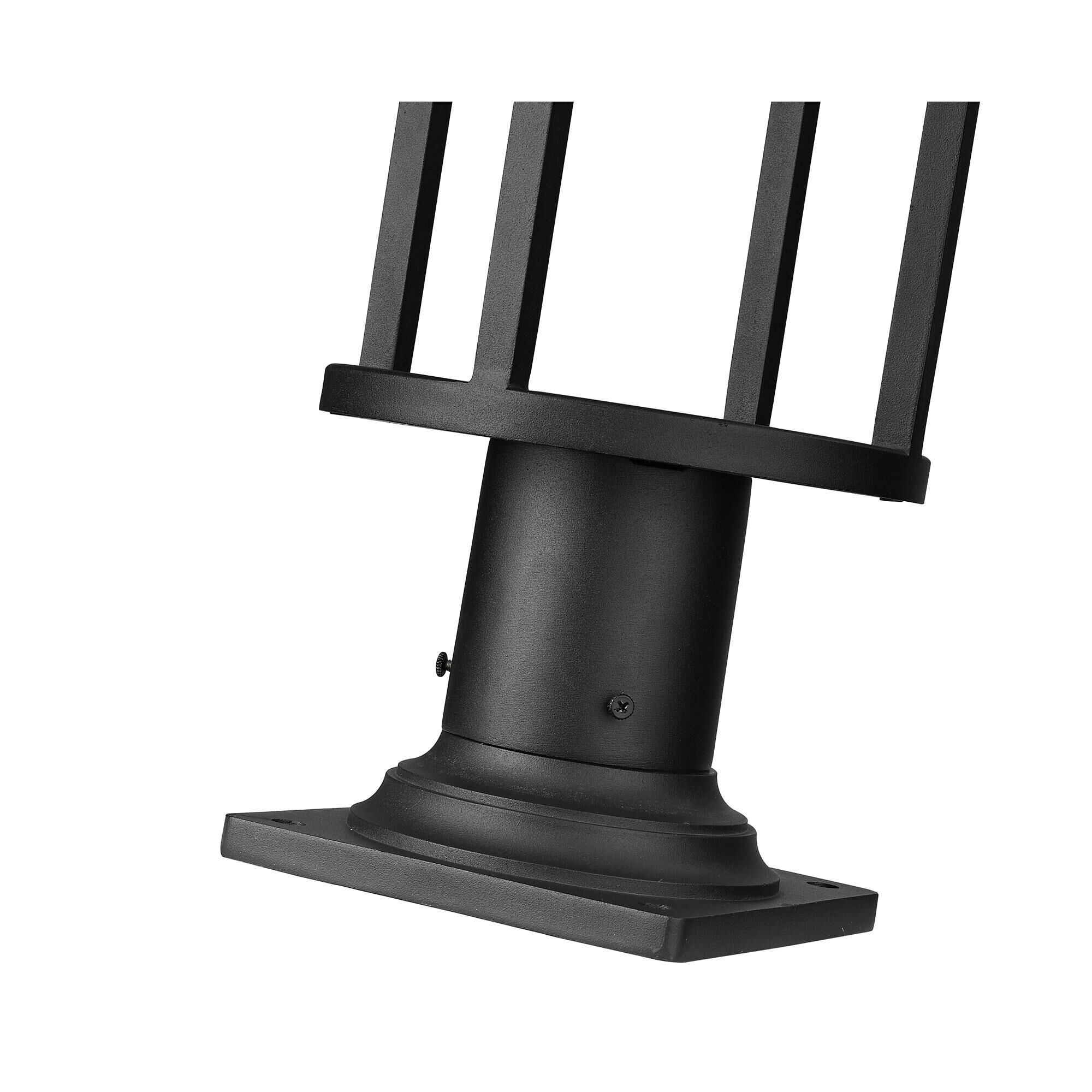 Shown in Black finish and Etched glass