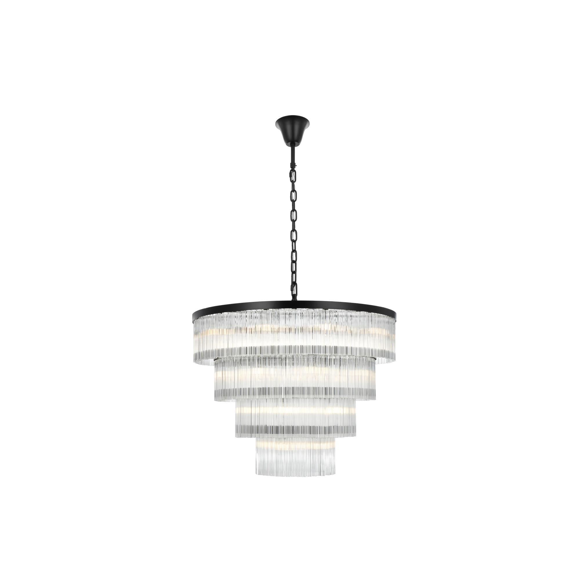 Harlow 40 Inch Chandelier by Elegant Lighting