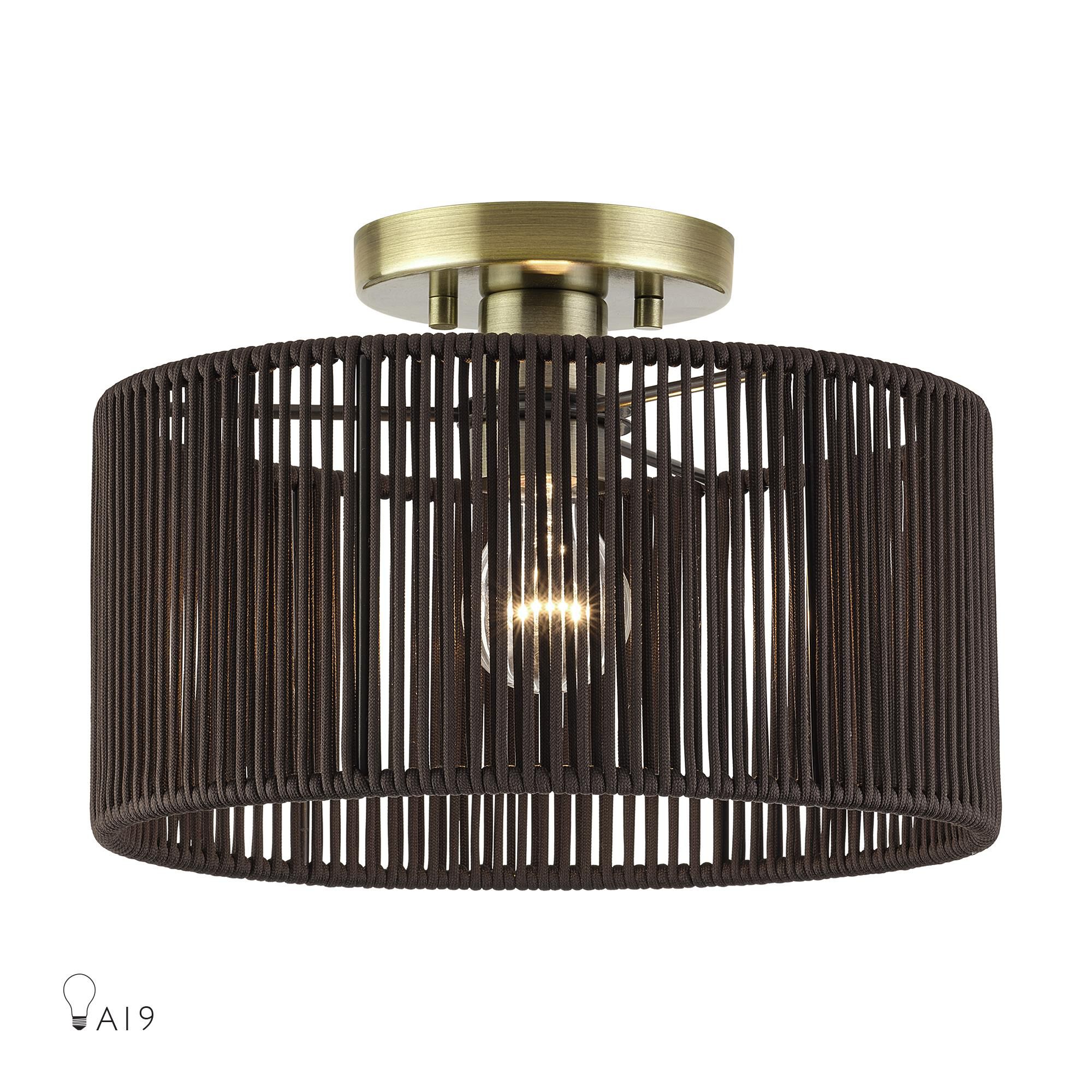 Acordia 12 Inch Semi Flush Mount by Livex Lighting