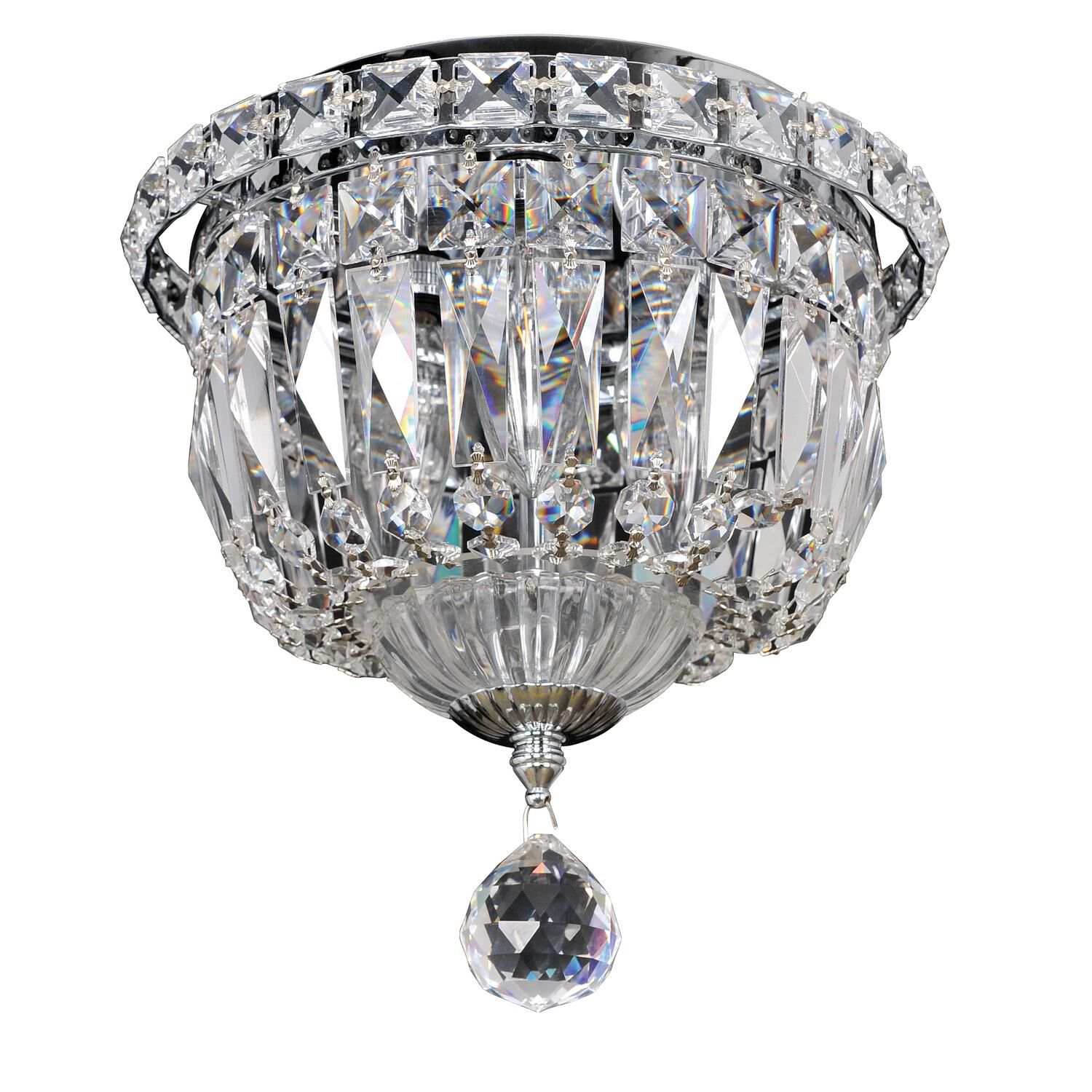 Shown in Chrome finish and Firenze Clear crystal 