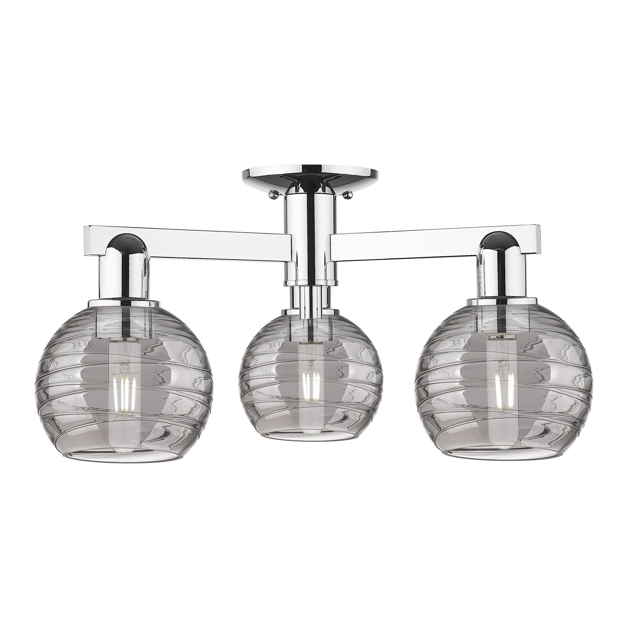 Bruno Marashlian Athens Deco Swirl 23 Inch Semi Flush Mount by Innovations Lighting