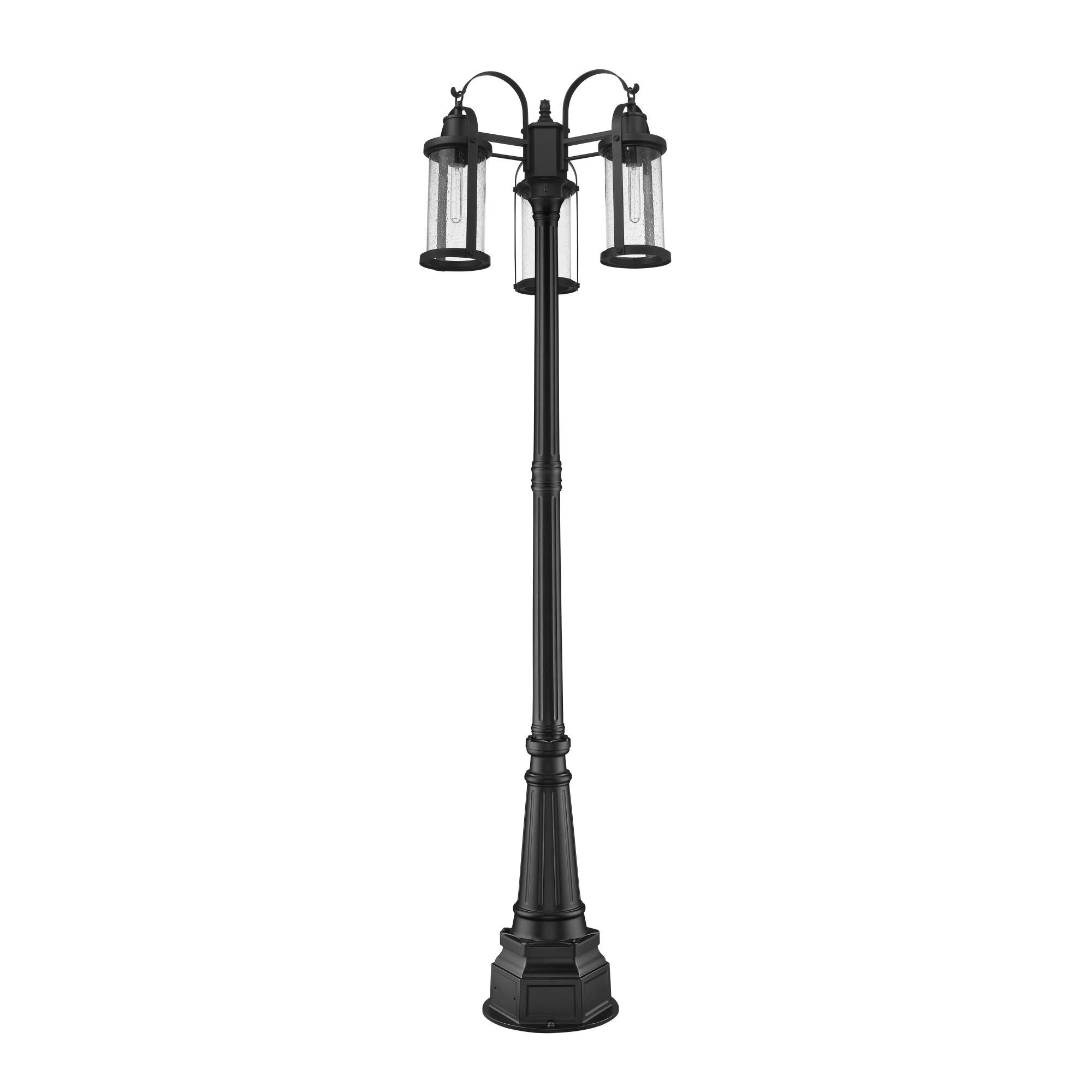 Roundhouse 102 Inch Tall 3 Light Outdoor Post Lamp by Z-Lite