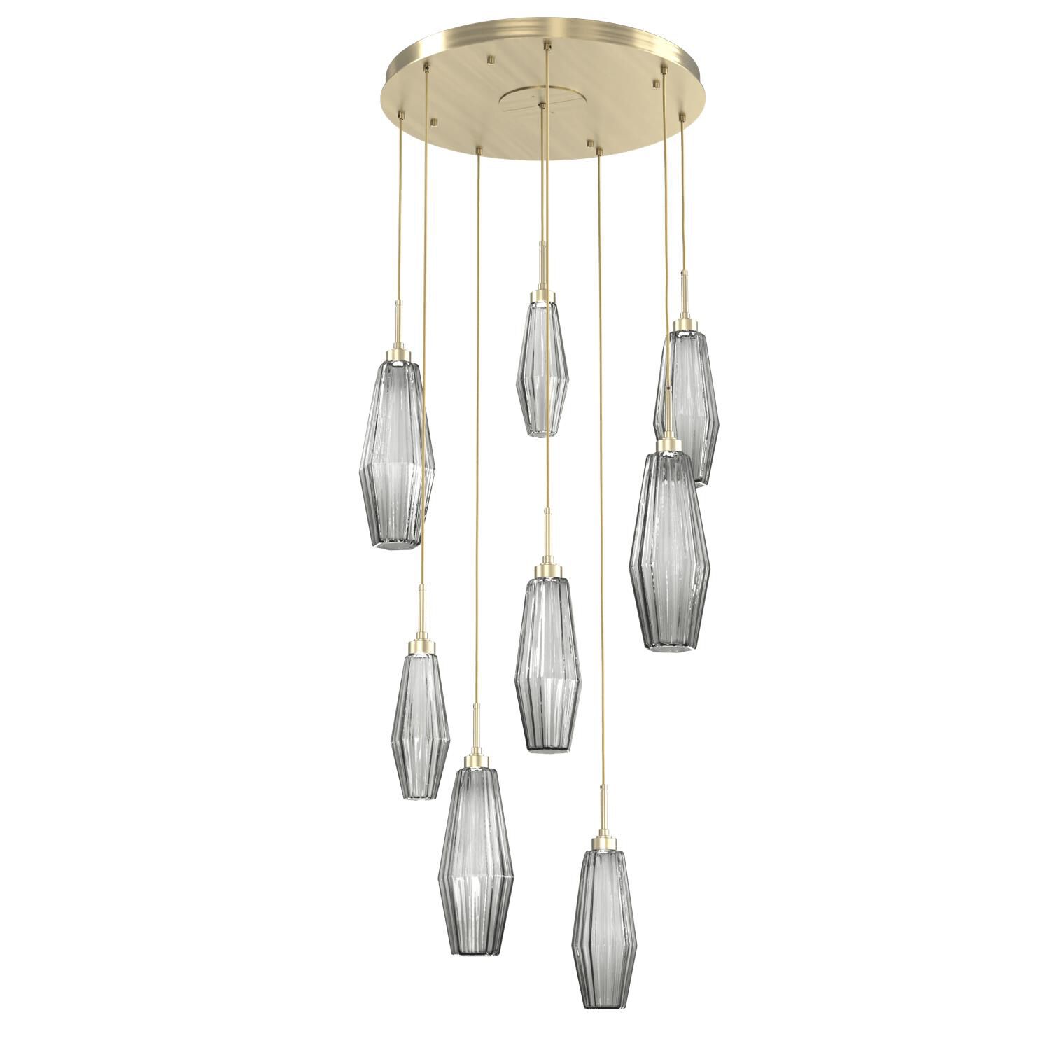 Aalto 27 Inch 8 Light LED Multi Light Pendant by Hammerton Studio