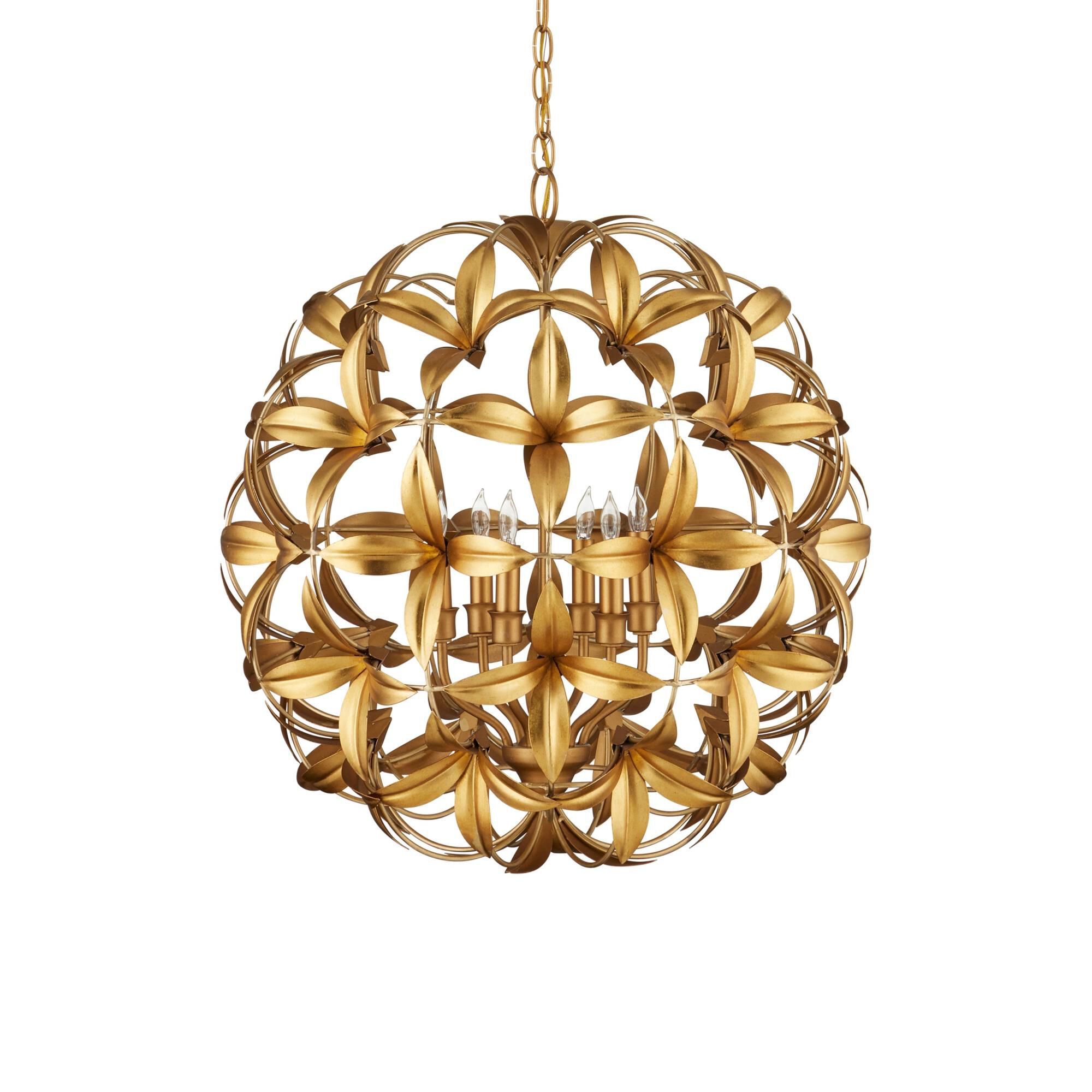 Helenium 24 Inch Chandelier by Currey and Company