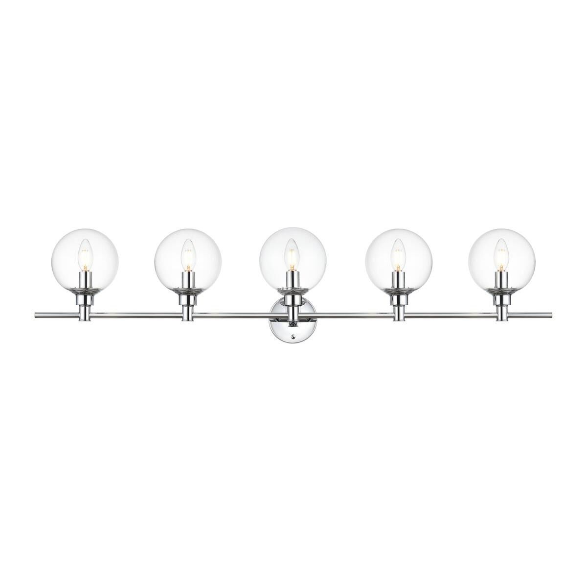 Jaelynn 47 Inch 5 Light Bath Vanity Light by Elegant Lighting