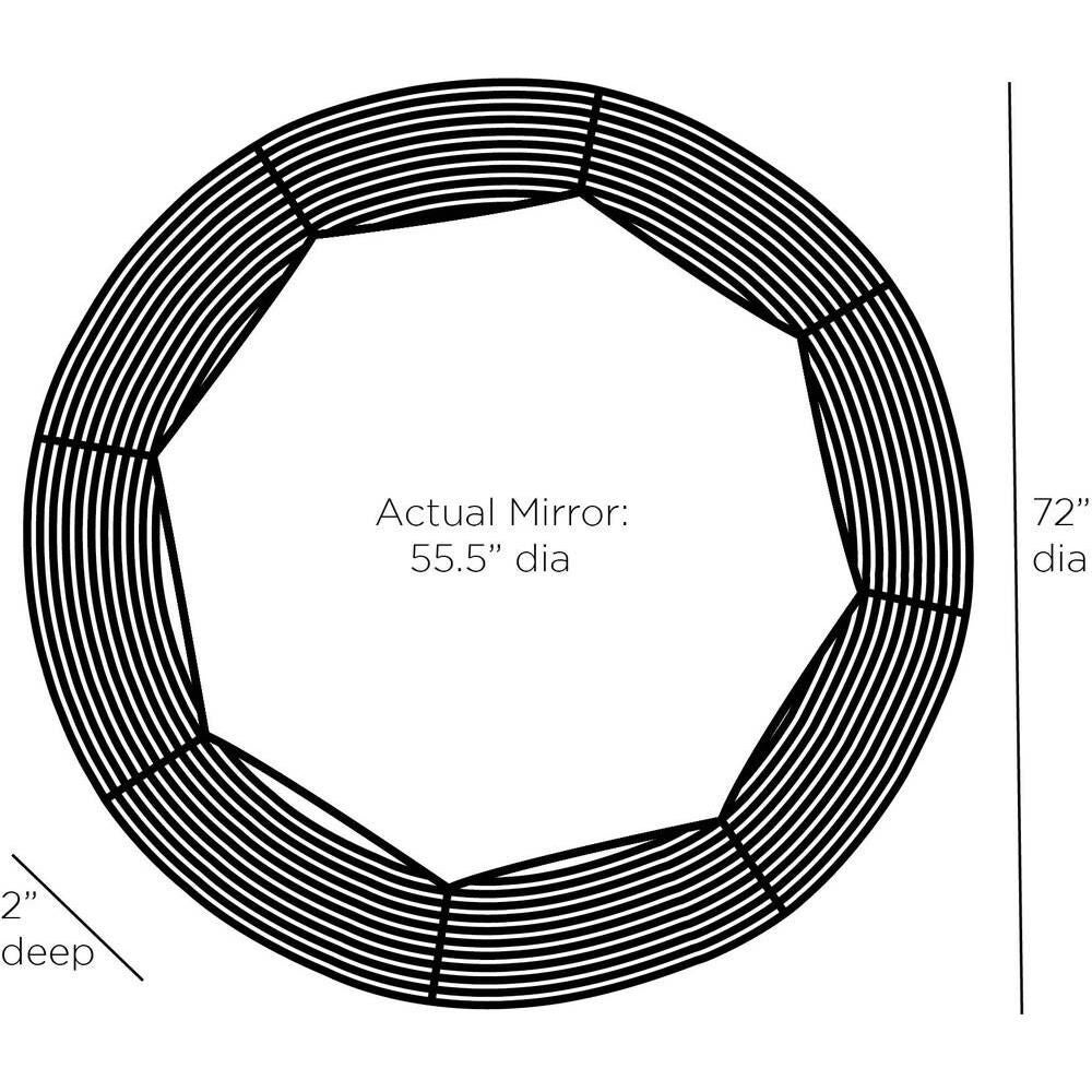 Wilma 72 Inch Decorative Mirror by Arteriors Home