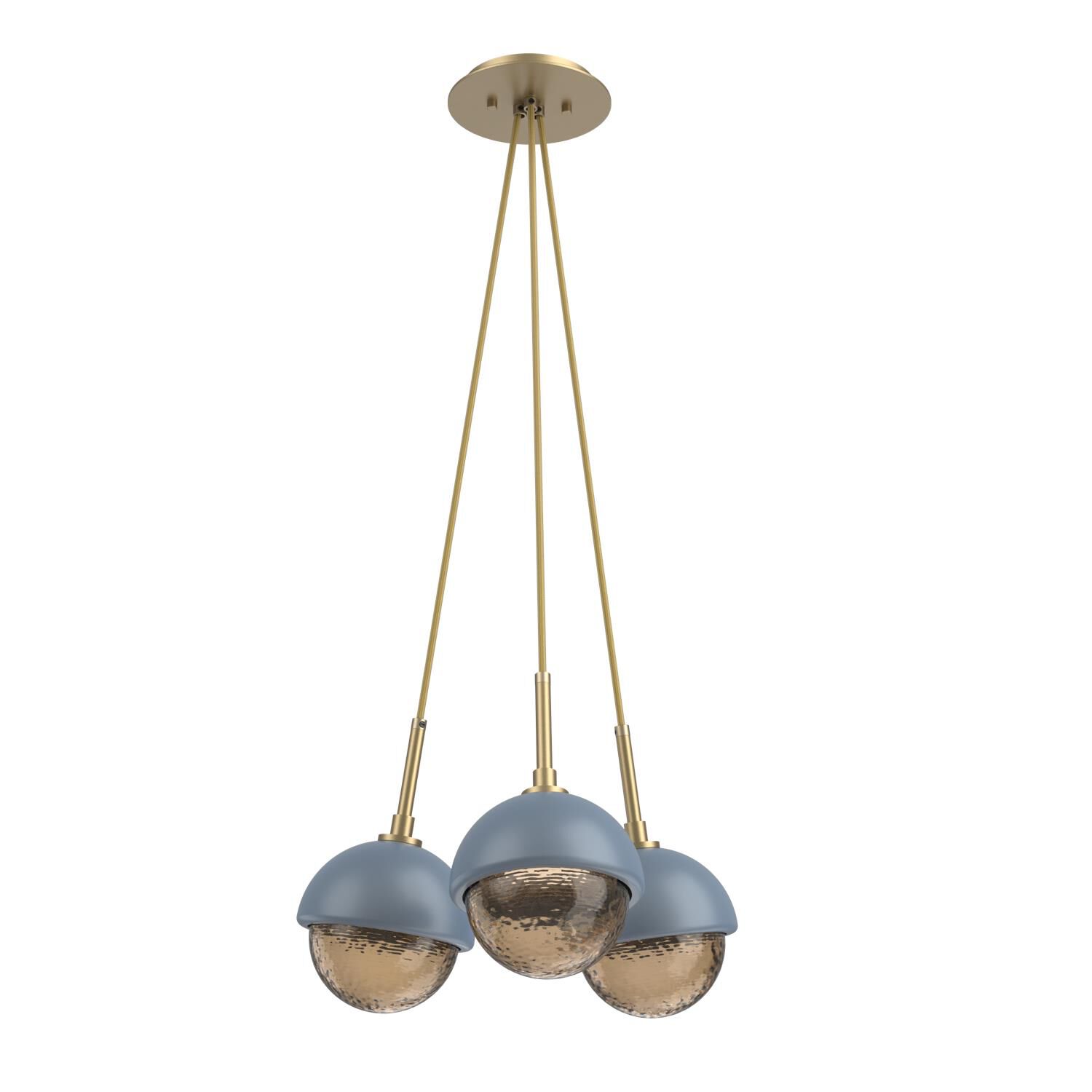 Levi Wilson Cabochon 13 Inch Multi Pendant Light by Hammerton Studio