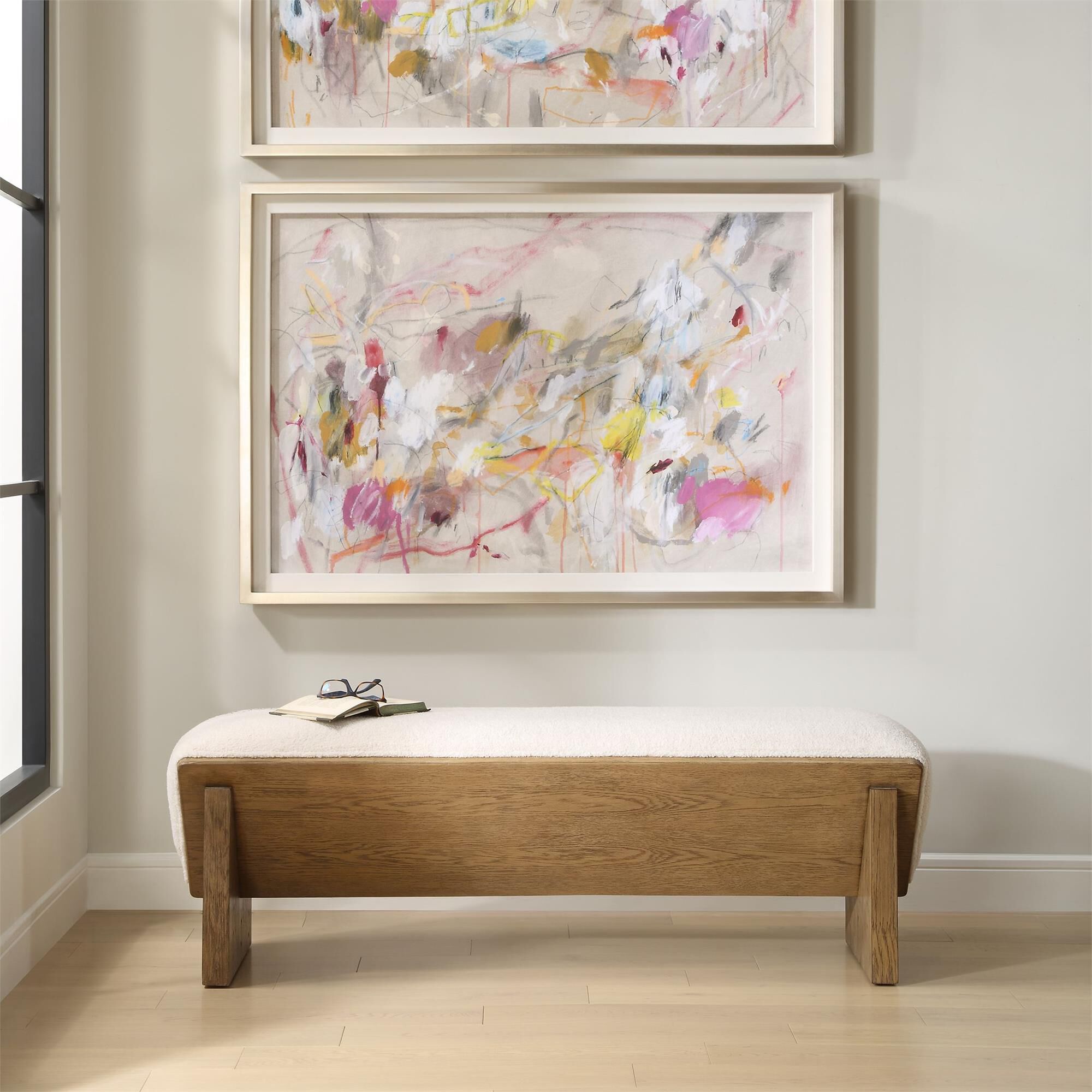 Matthew Williams Wedged 59 Inch Bench by Uttermost
