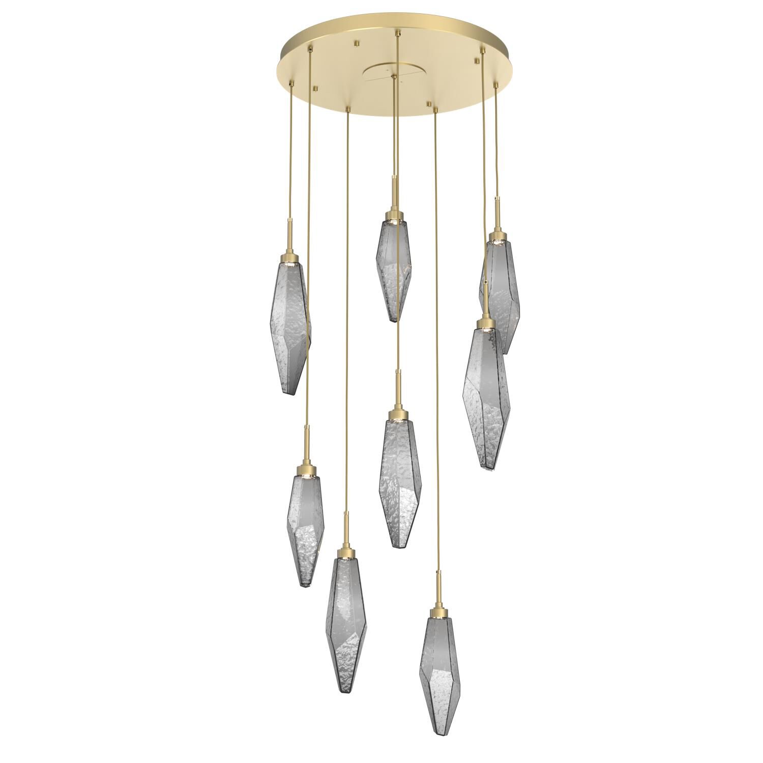 Rock Crystal Multi Light Pendant by Hammerton Studio