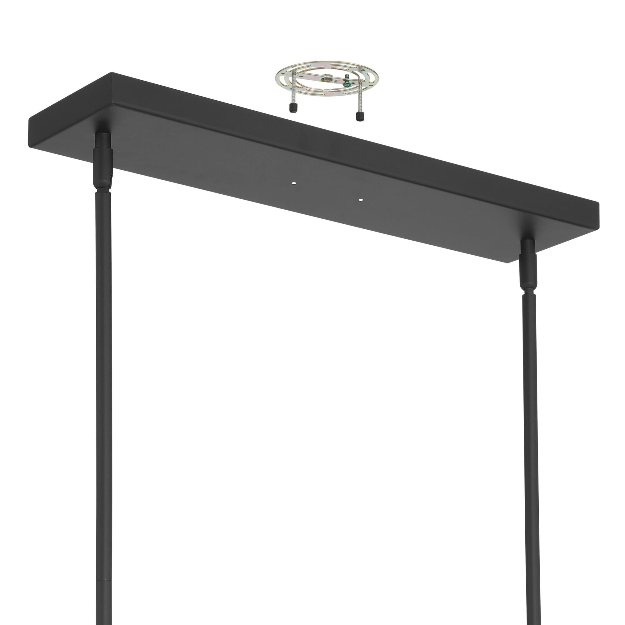 Shown in Matte Black finish and White shade