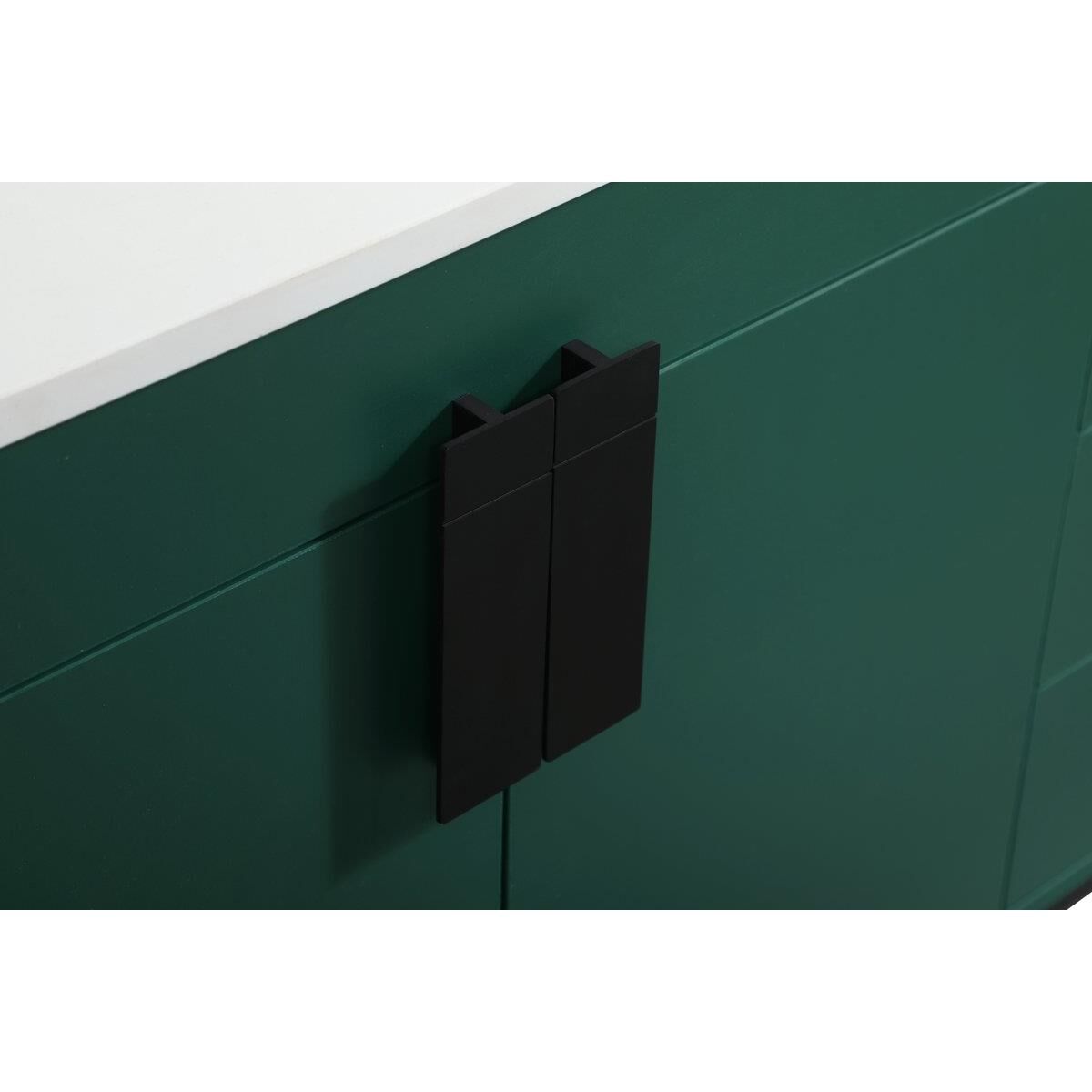 Shown in Green finish and With Backsplash accent