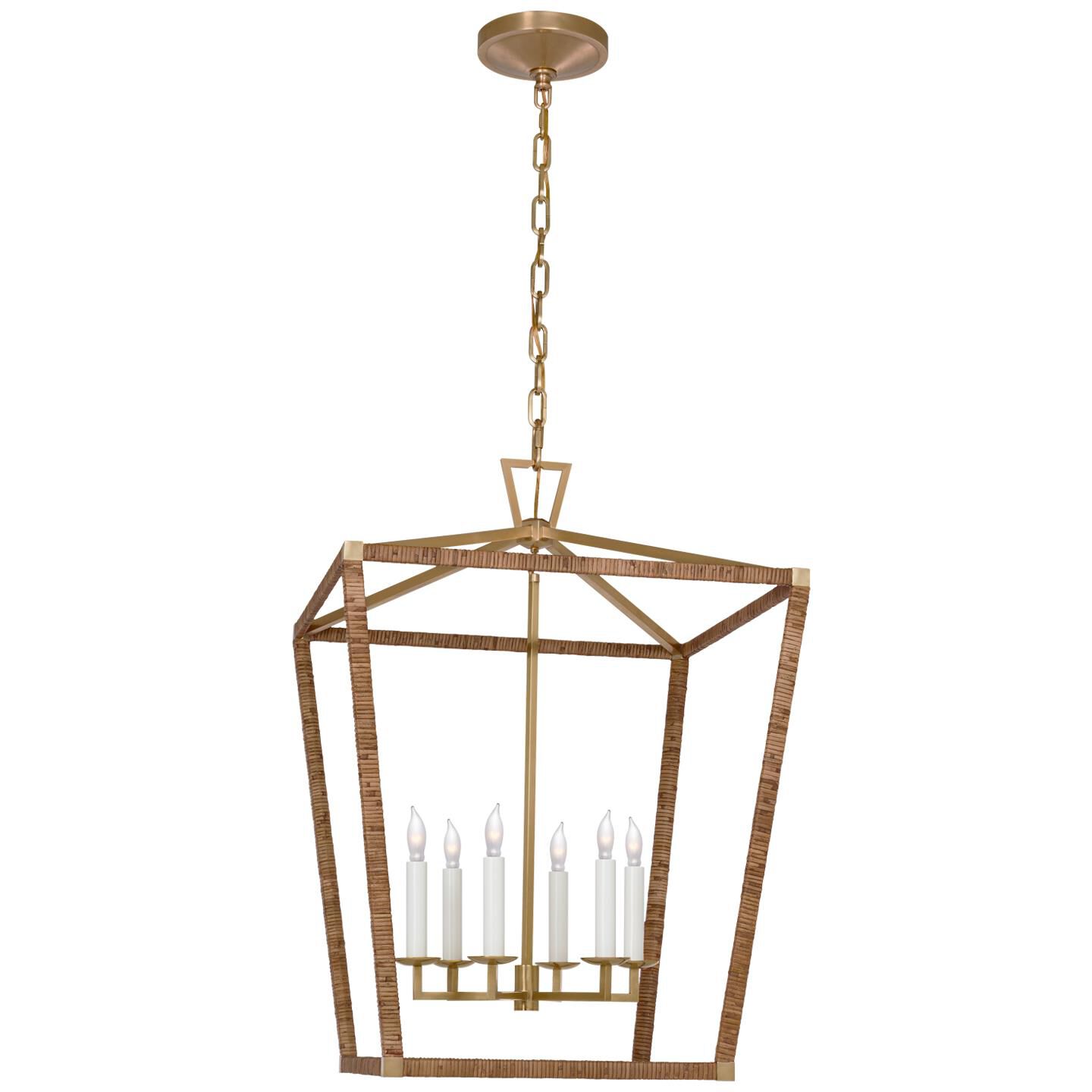 Chapman & Myers Darlana Wrapped Cage Pendant by Visual Comfort Signature Collection