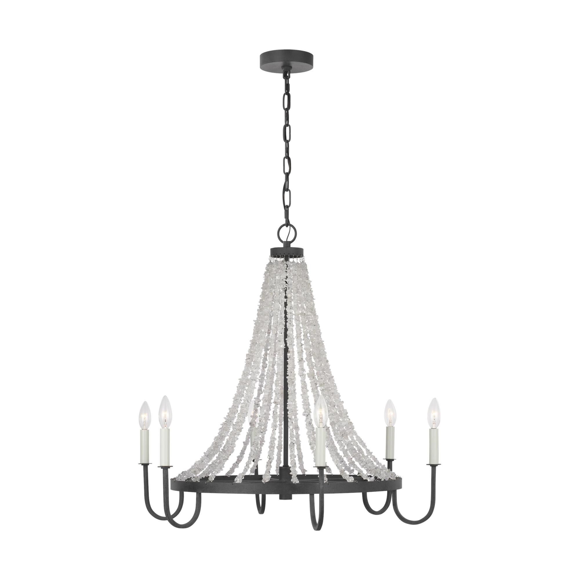 Alexa Hampton Leon 30 Inch 6 Light Chandelier Capitol Lighting