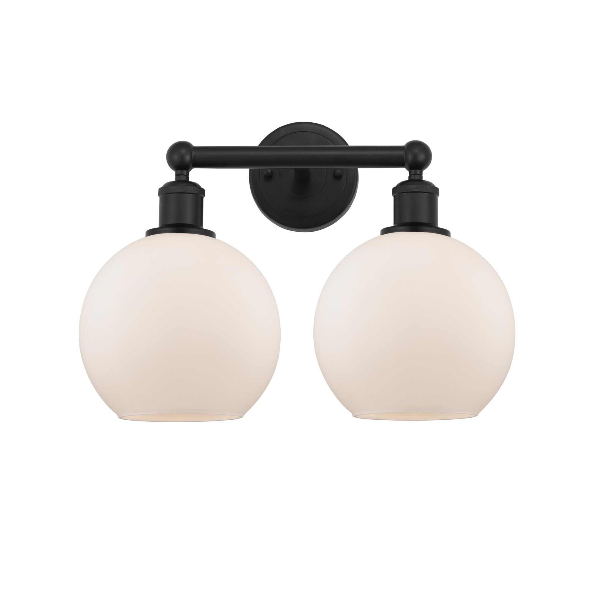 Shown in Matte Black finish and Matte White glass