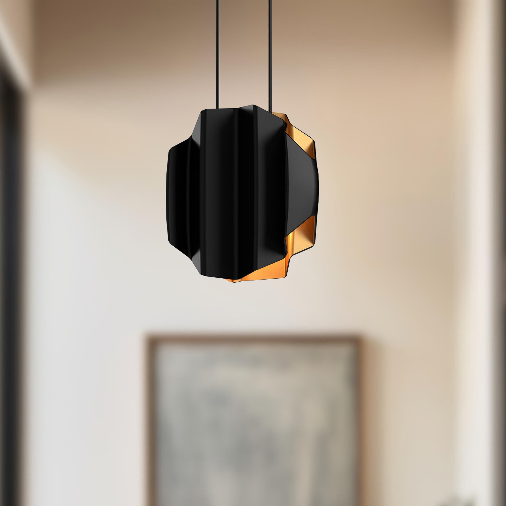 Shown in Black and Gold finish