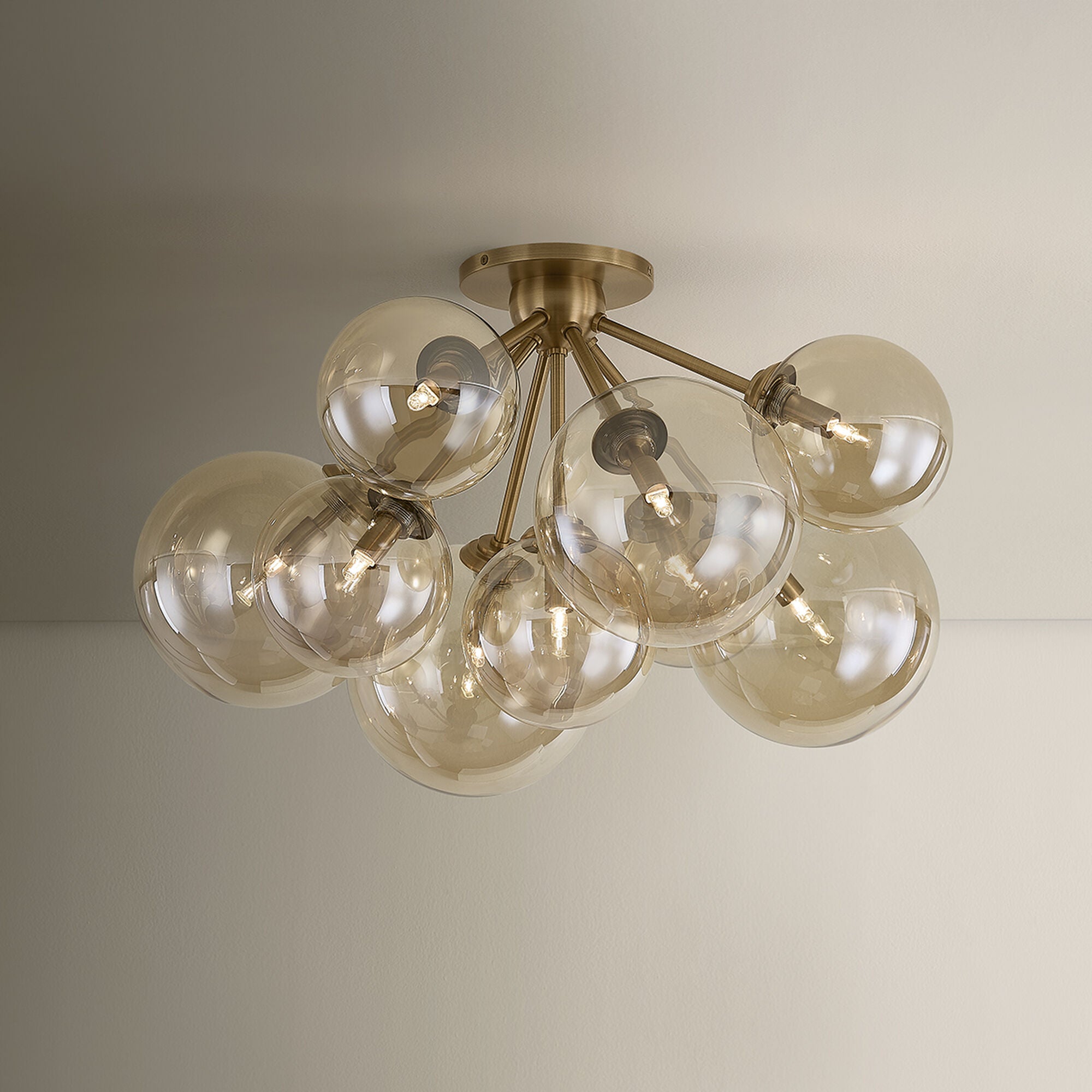 Santee 28 Inch Semi Flush Mount,