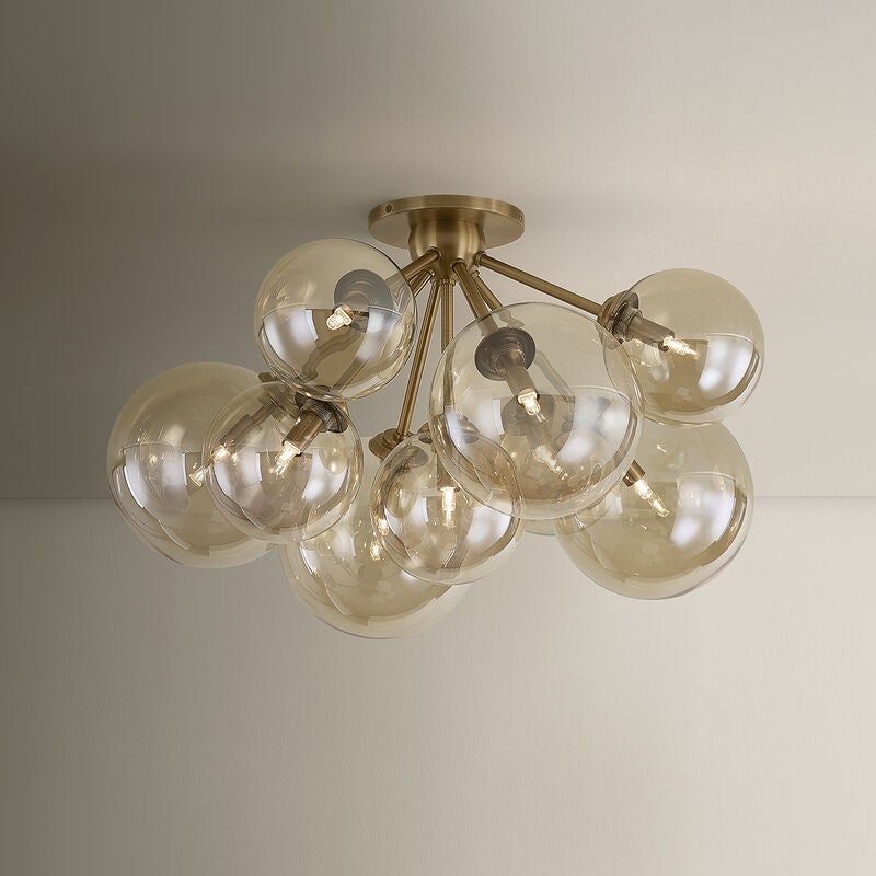 Santee 28 Inch Semi Flush Mount by Troy Lighting