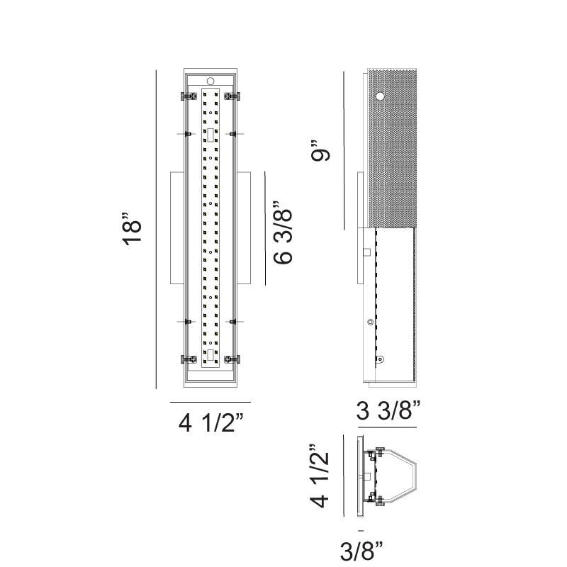 Matteo Lighting Pelermos 18 Inch LED Wall Sconce