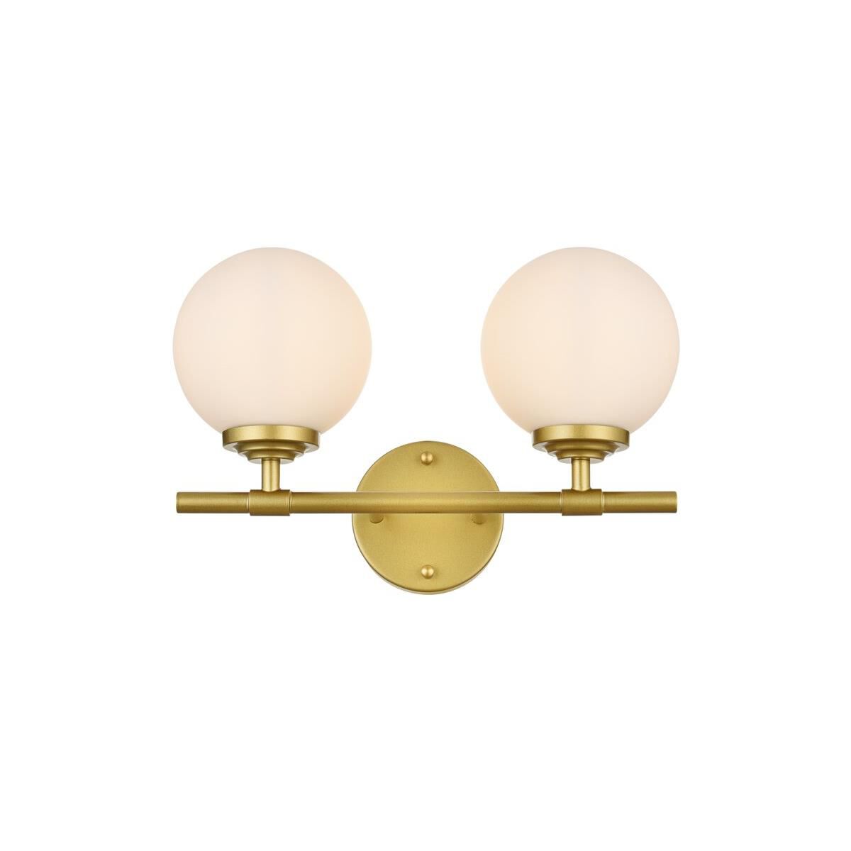Ansley 15 Inch 2 Light Bath Vanity Light by Elegant Lighting