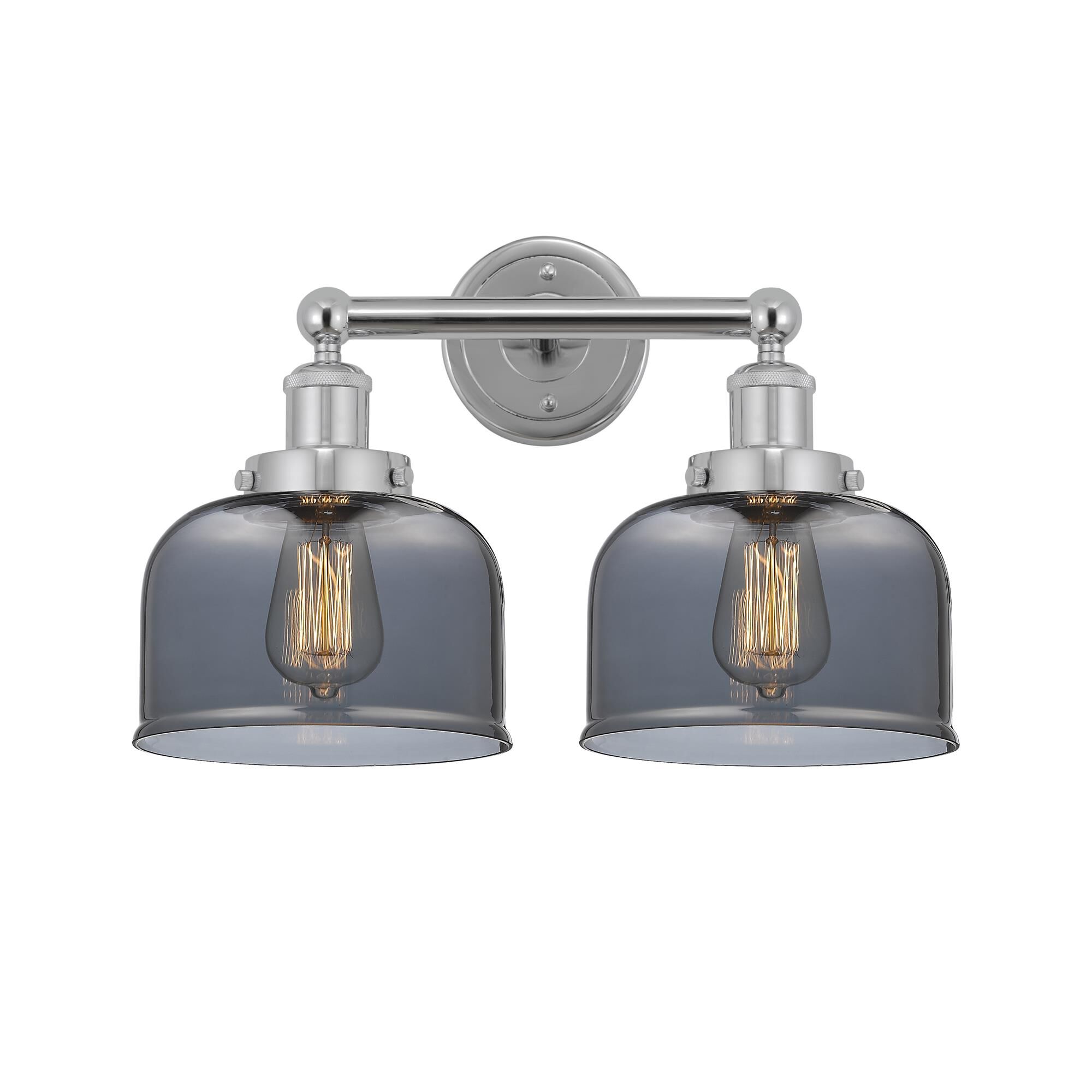 Shown in Polished Chrome, Plated Smoke finish and Plated Smoke glass and Plated Smoke Glass shade