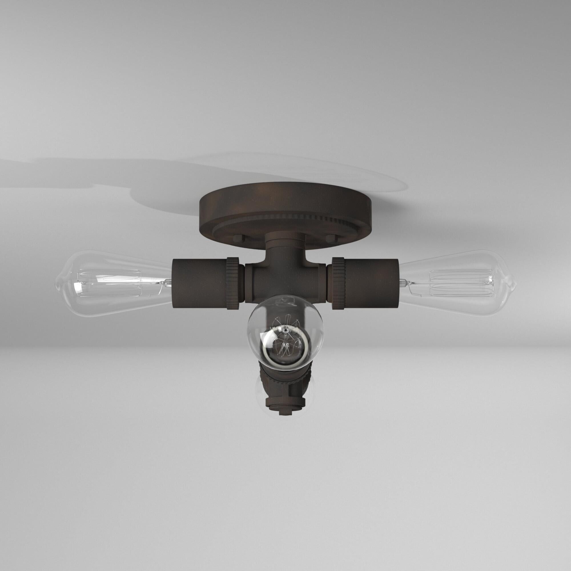 Eglo Wymer 6 Inch 4 Light Flush Mount by Eglo Lighting