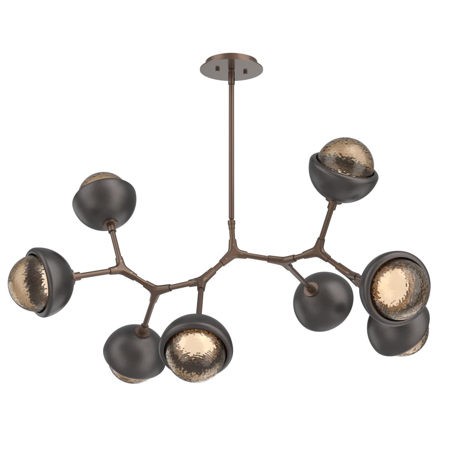 Levi Wilson Cabochon 38 Inch Linear Suspension Light by Hammerton Studio