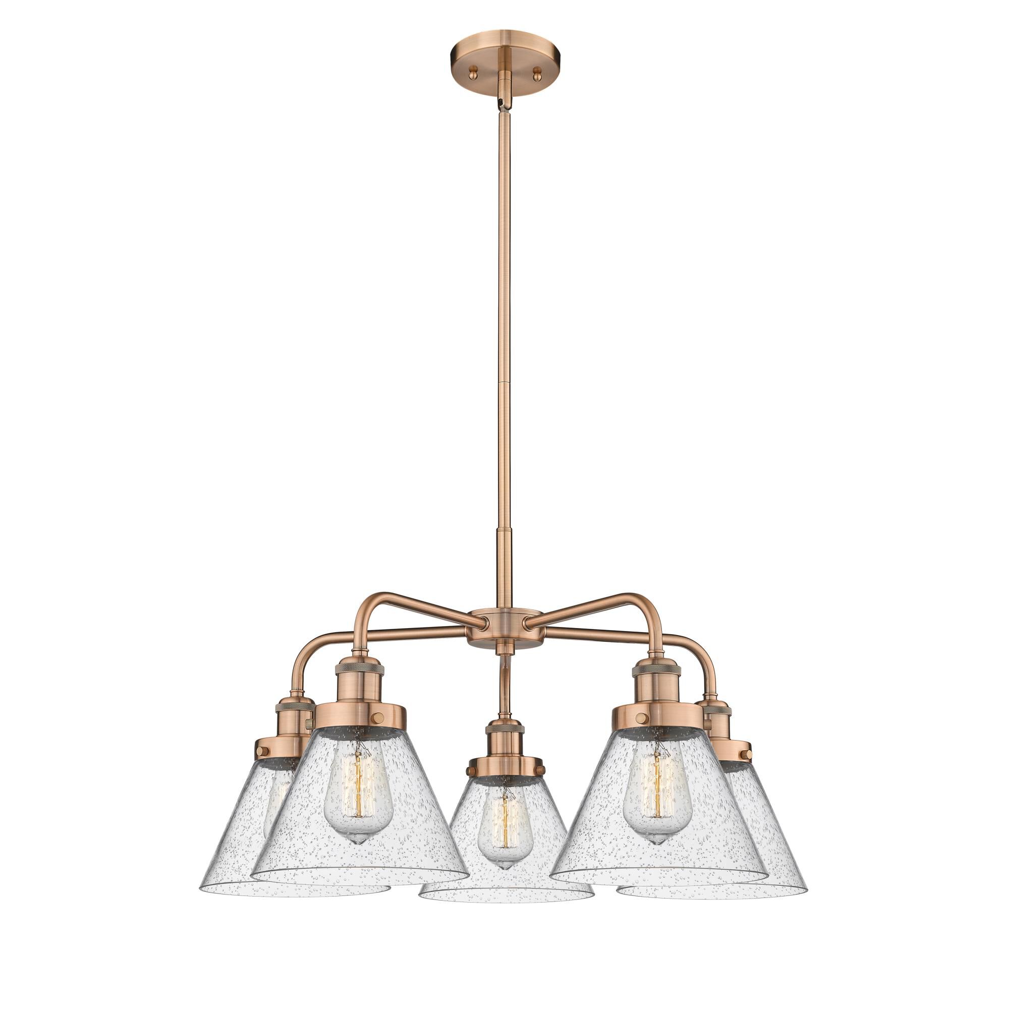 Bruno Marashlian Cone 25 Inch 5 Light Chandelier by Innovations Lighting