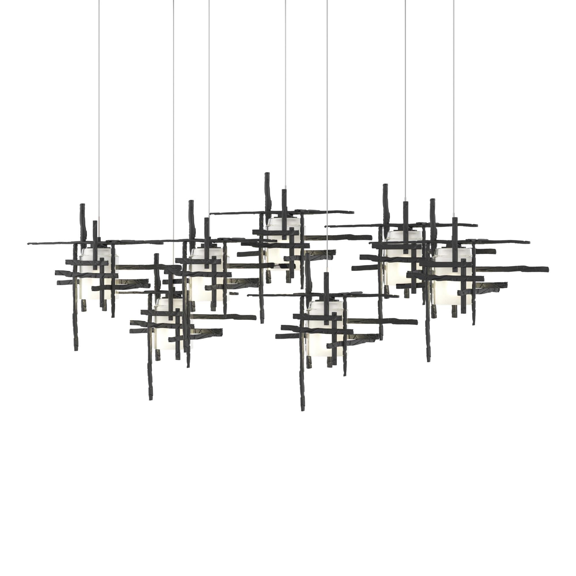 Tura 53 Inch 7 Light LED Linear Suspension Light by Hubbardton Forge