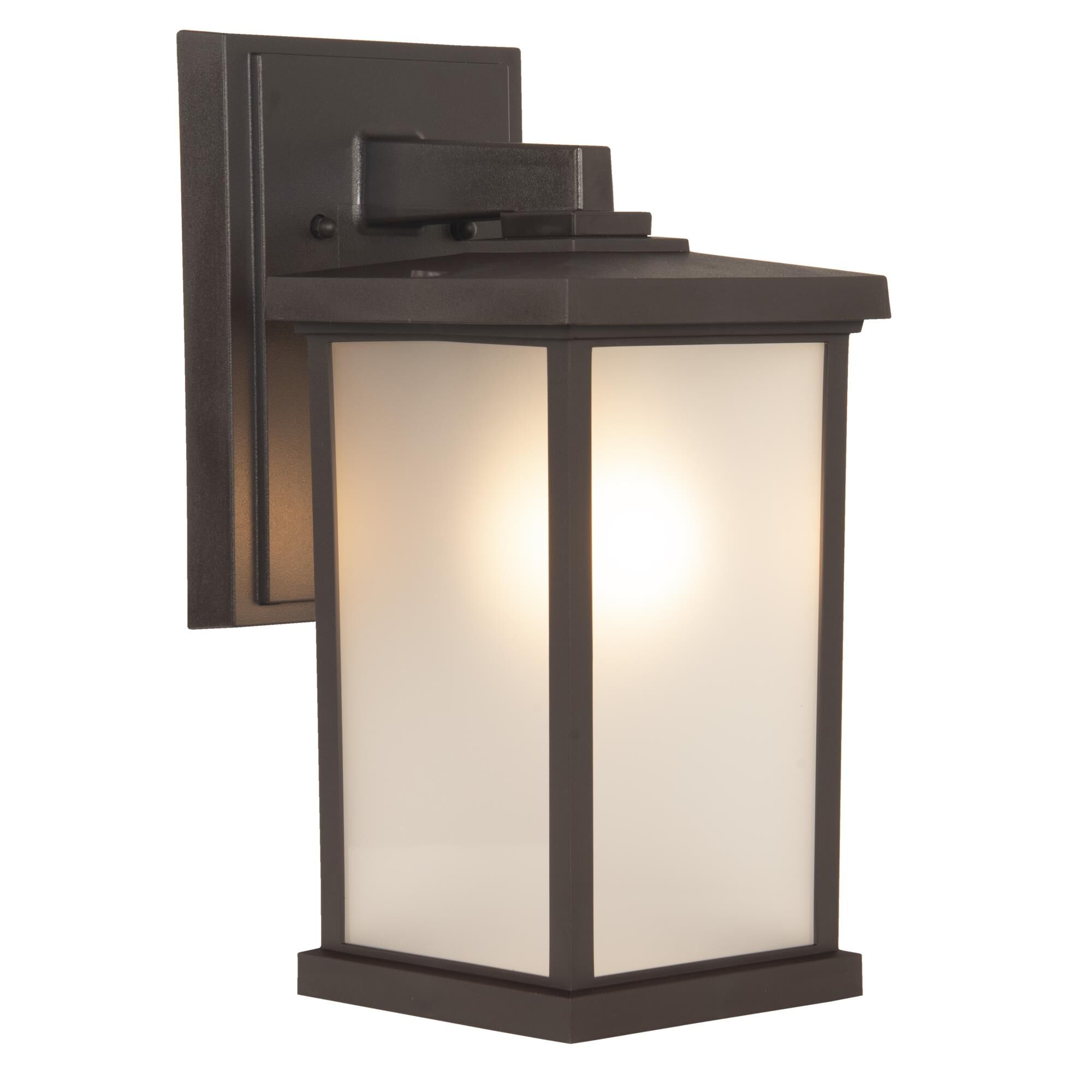 Shown in Bronze finish and Frosted Polycarbonate shade