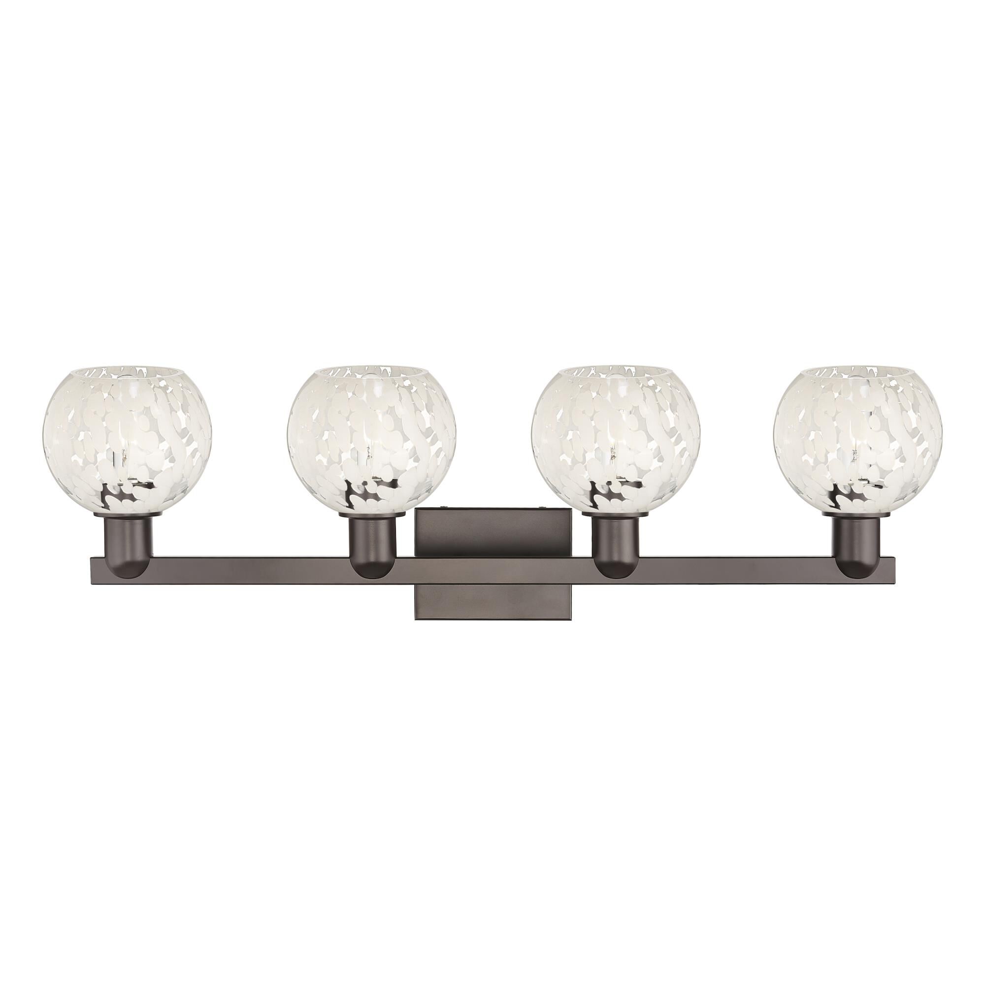Bruno Marashlian White Mouchette 33 Inch Bath Vanity Light by Innovations Lighting