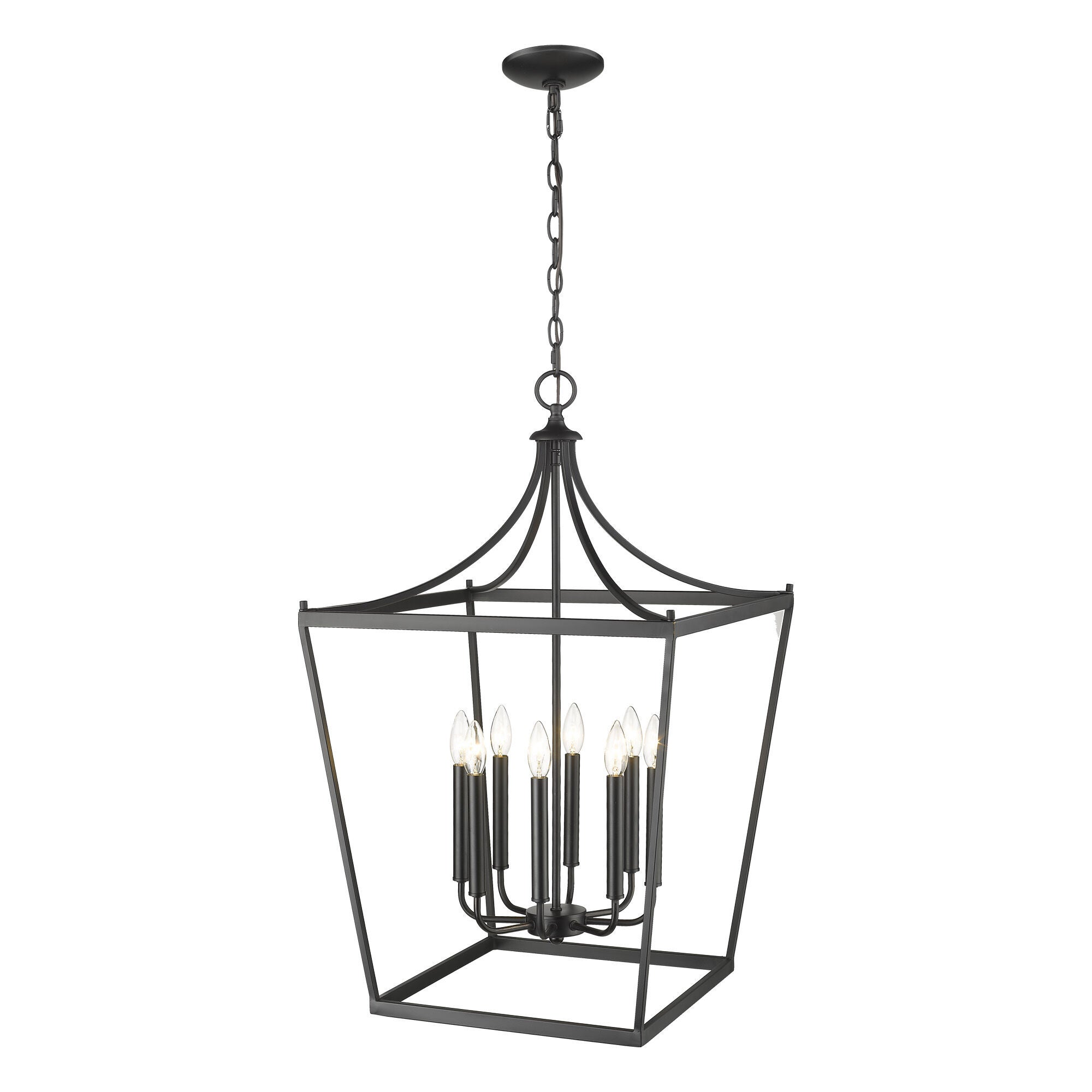 Shown in Matte Black finish and -- glass and -- shade