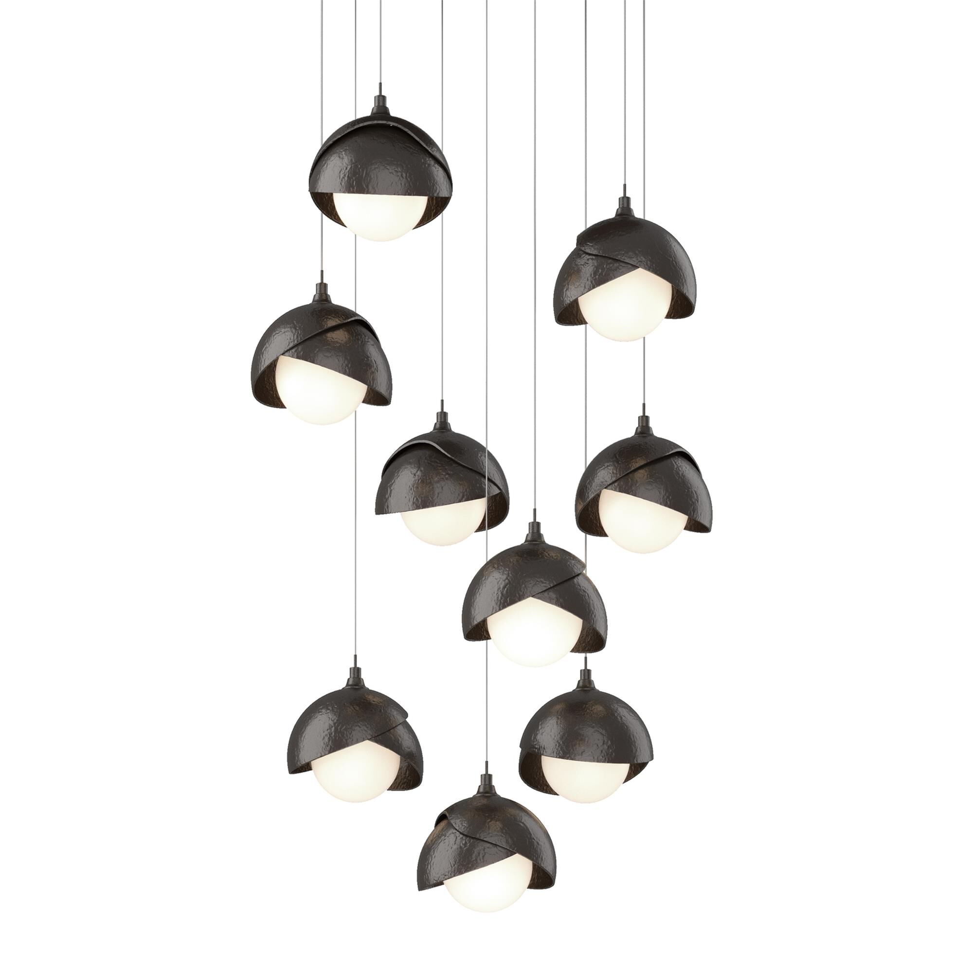 Shown in Oil Rubbed Bronze finish and Opal glass and Oil Rubbed Bronze accent