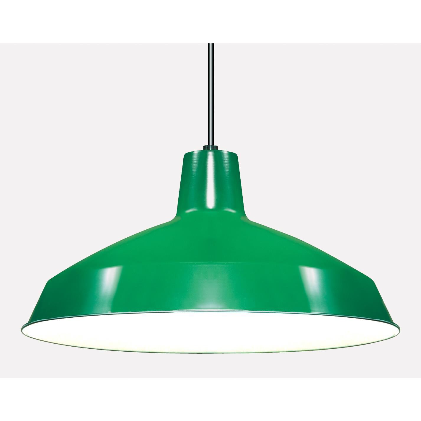Shown in Green finish and Green Metal shade