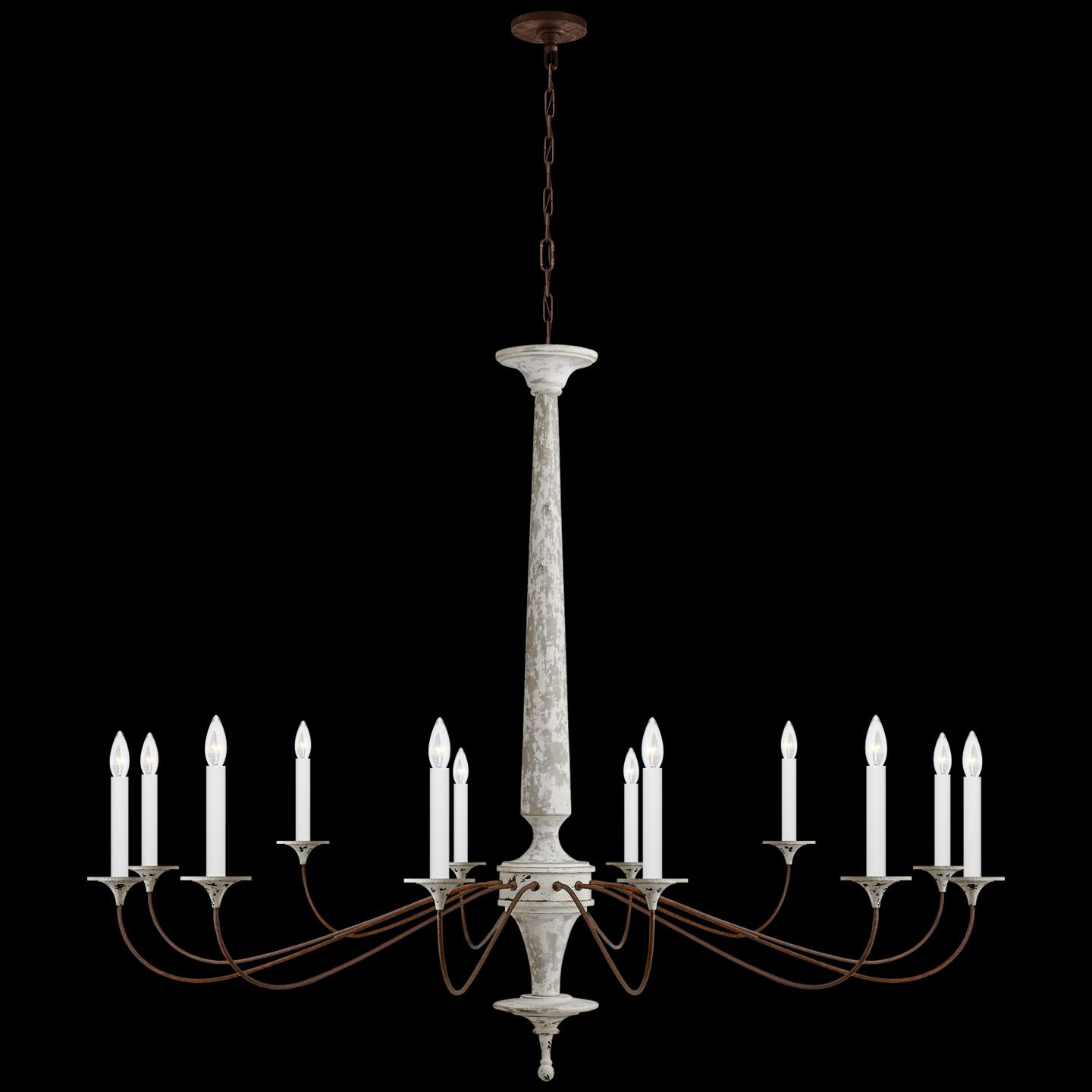 Suzanne Kasler Bordeaux 59 Inch 12 Light Chandelier by Visual Comfort Signature Collection