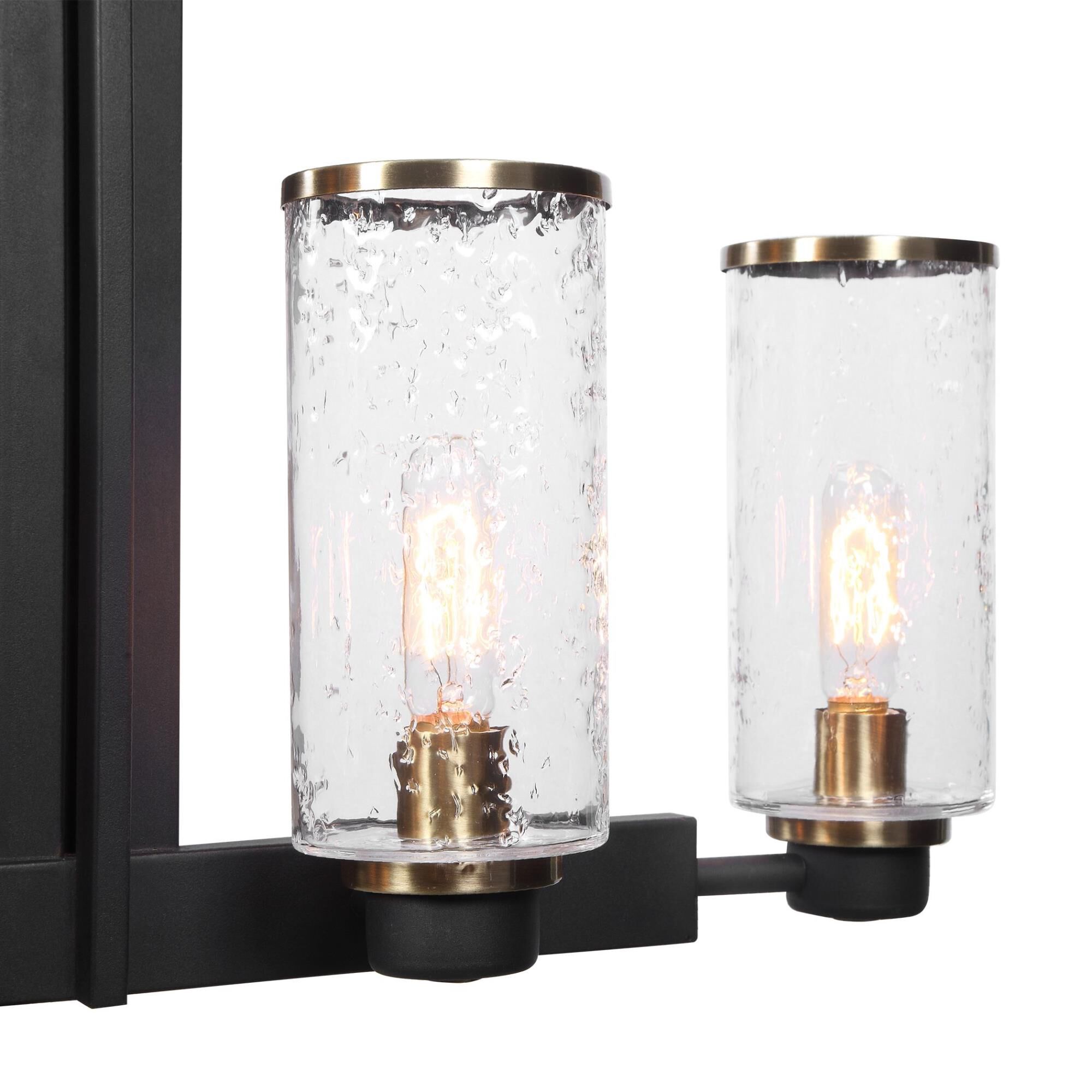 Shown in Black & Antique Brass finish