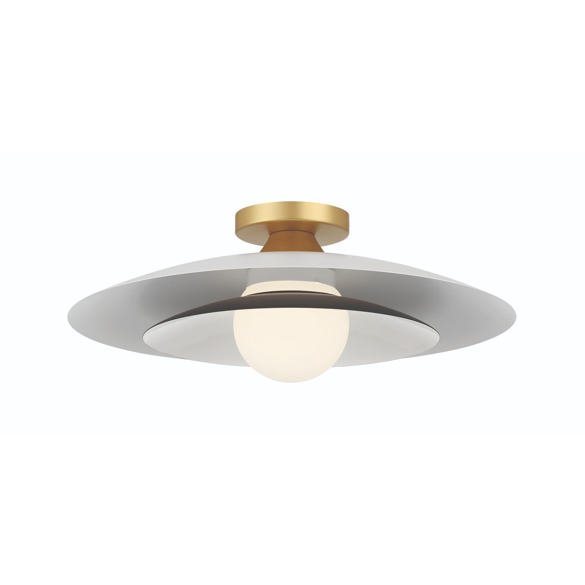 Welsh 18 Inch 1 Light LED Semi Flush Mount,