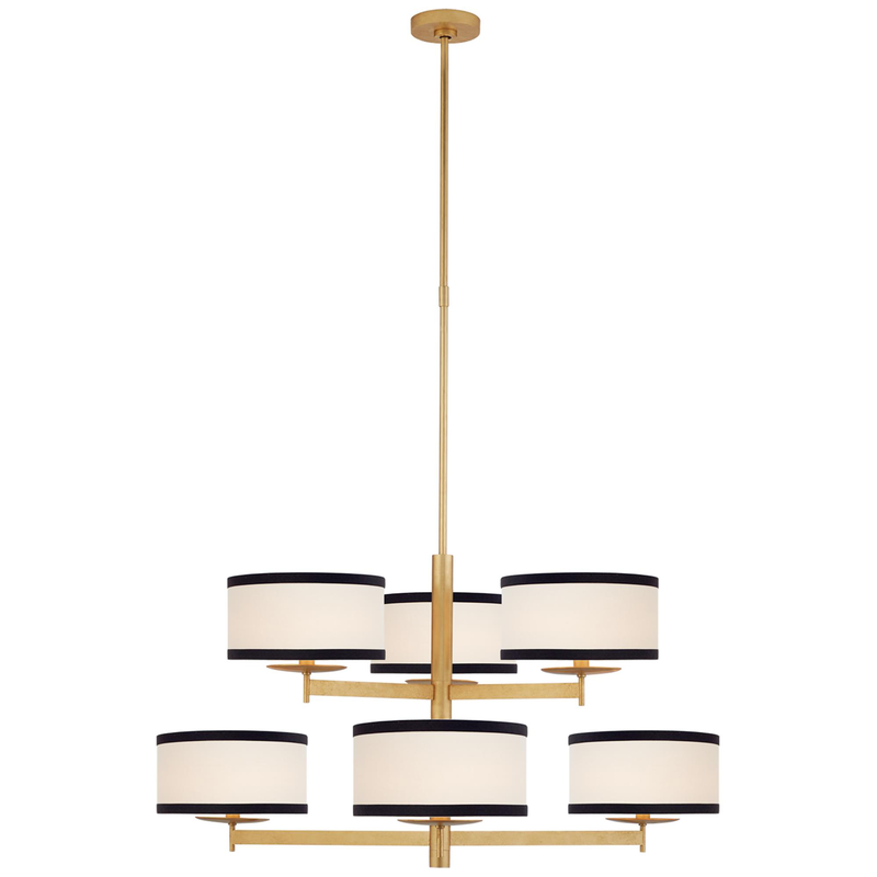 kate spade new york Walker 37 Inch 6 Light Chandelier by Visual Comfort Signature Collection